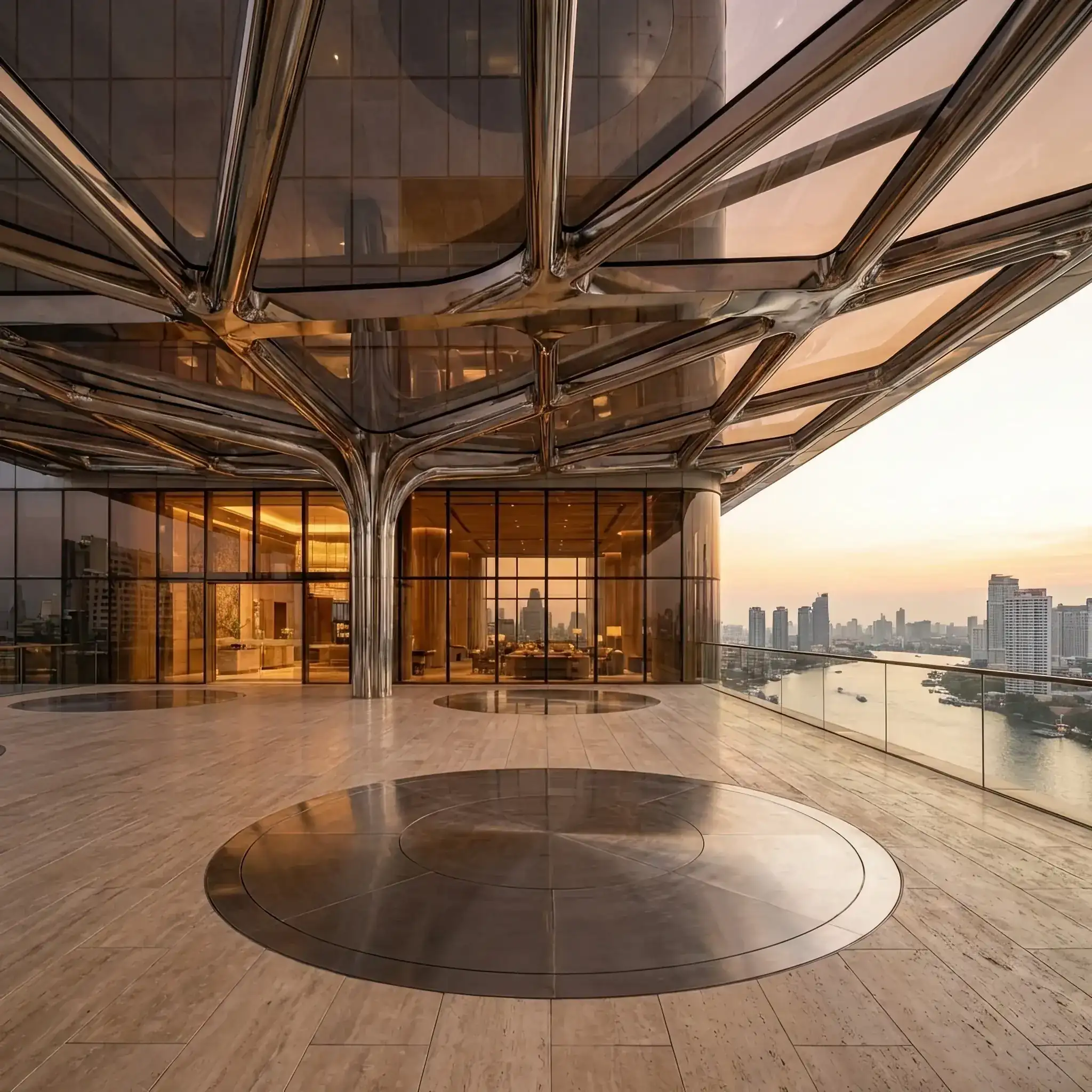 Архитектура и дизайн: Голографический интерфейс в диспетчерской вестибюль показывает графики прибыли от продажи накопленной солнечной энергии в городскую сеть в часы пик