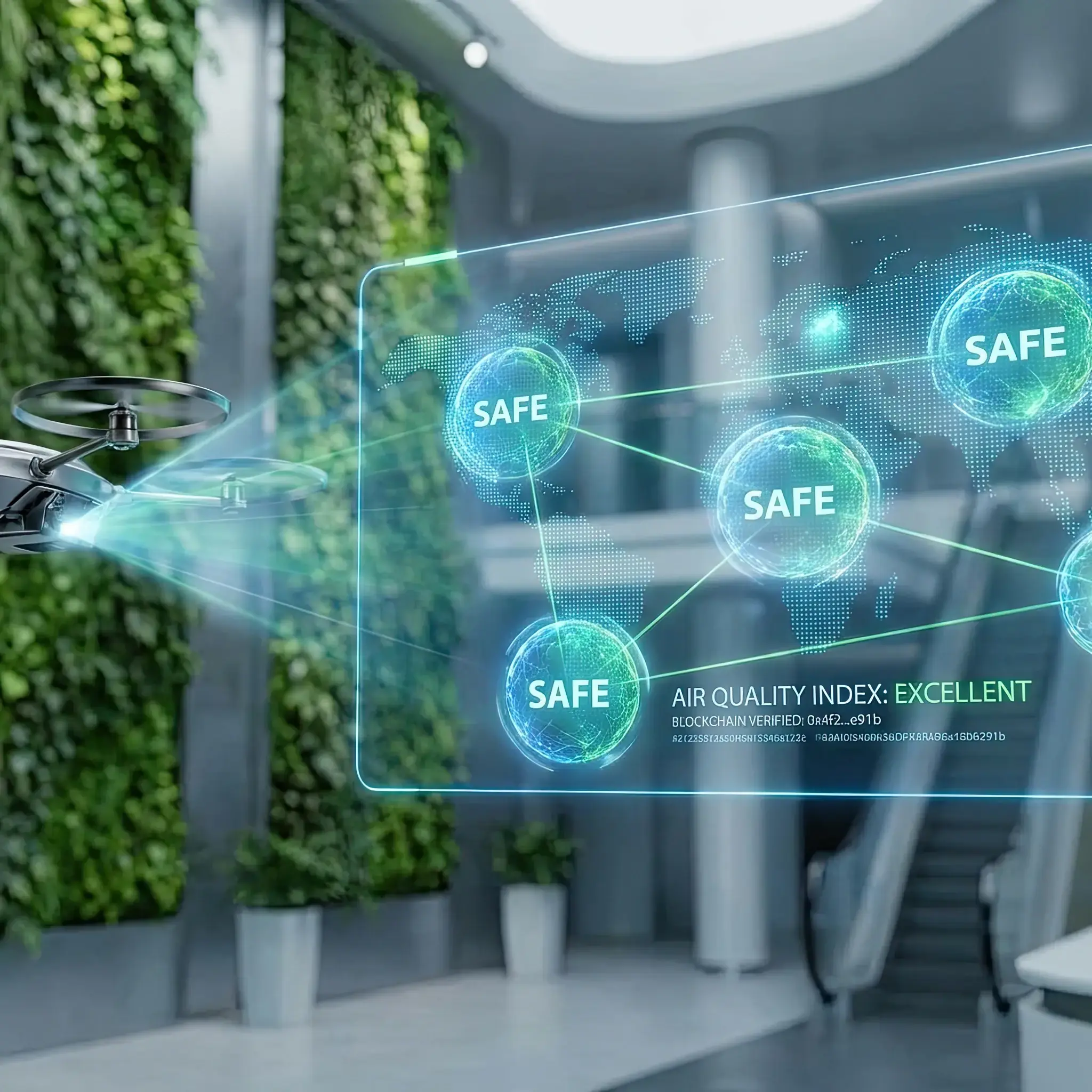 Interior detail: 2026 Ecosystem-Sync system biological activity zone visualization