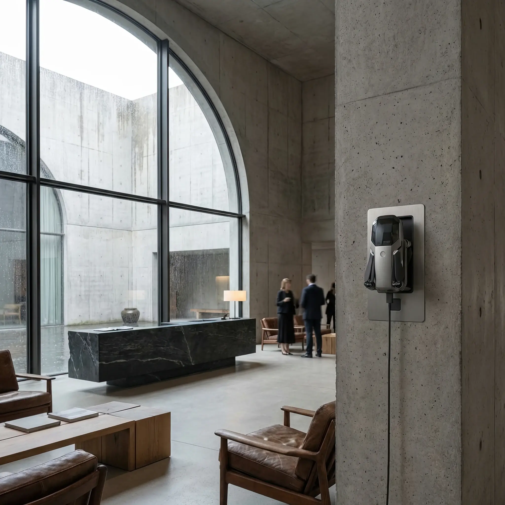 Архитектура и дизайн: Рой дронов-когеренс стабилизирует структуру воздуха в атриуме, создавая эффект 'кристального покоя' и тишины