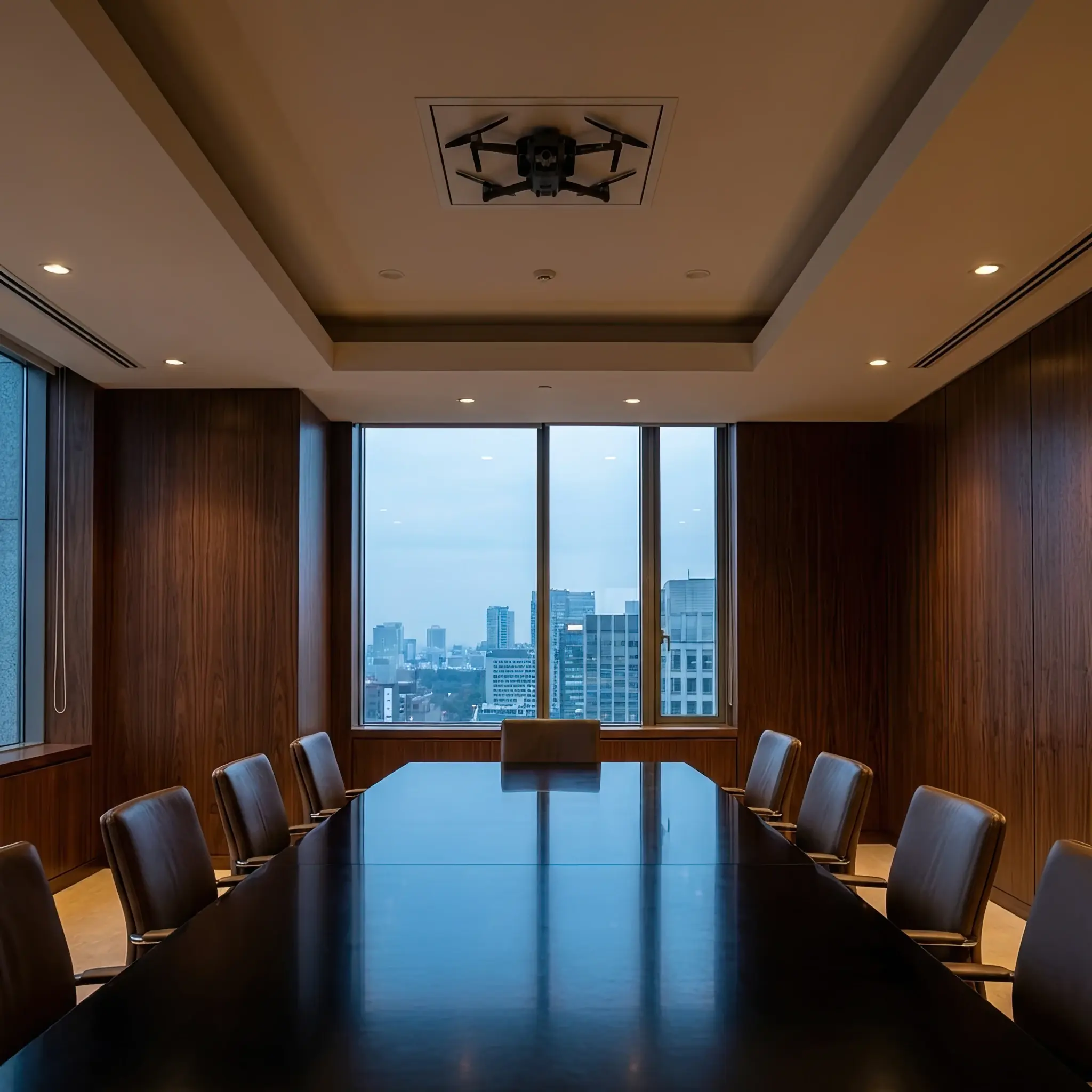 Архитектура и дизайн: Дроны-ионизаторы создают эффект 'горного воздуха' в зоне активного нетворкинга вестибюль