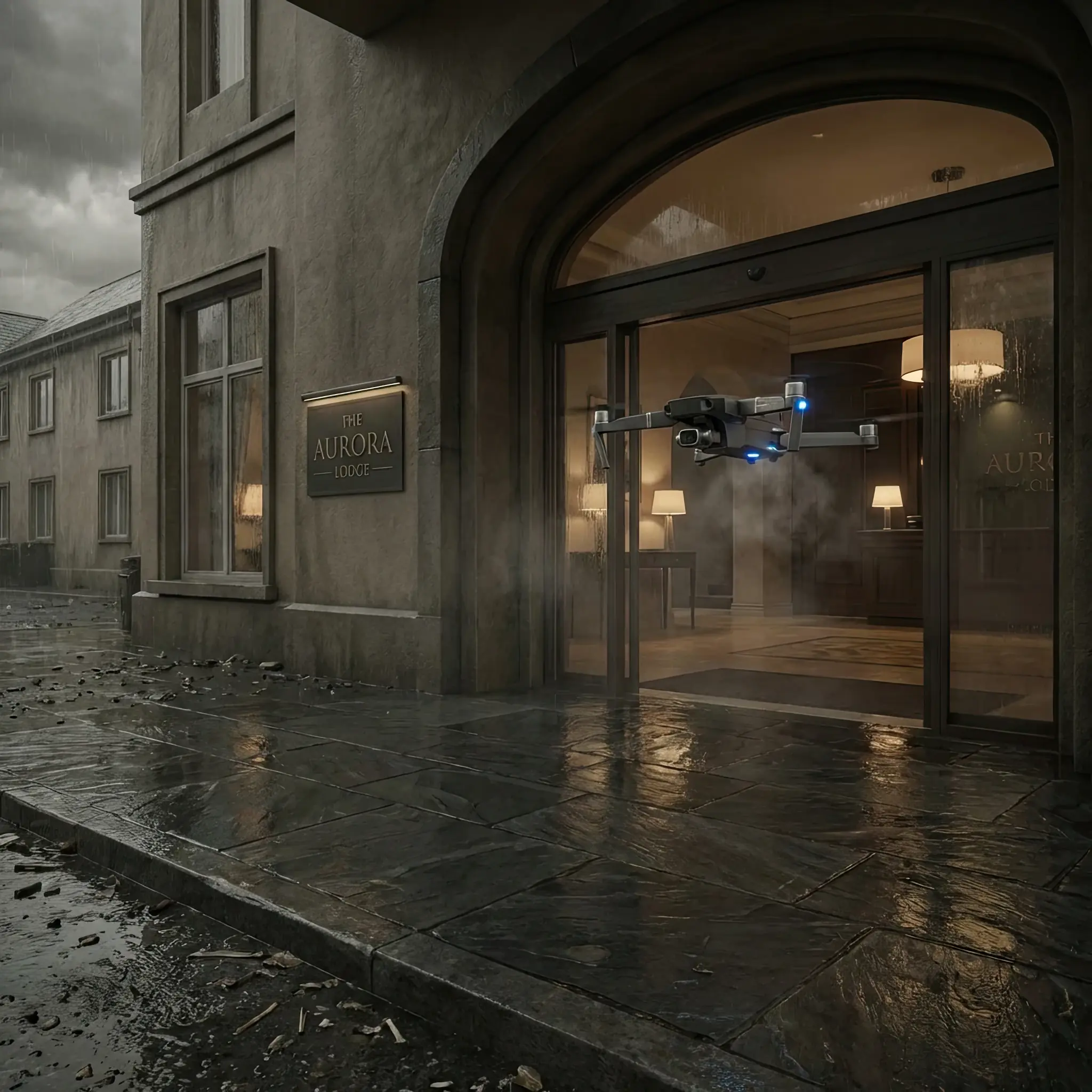 Архитектура и дизайн: Дроны-адаптеры удерживают температурный баланс в зоне главного входа при экстремальном перепаде температур