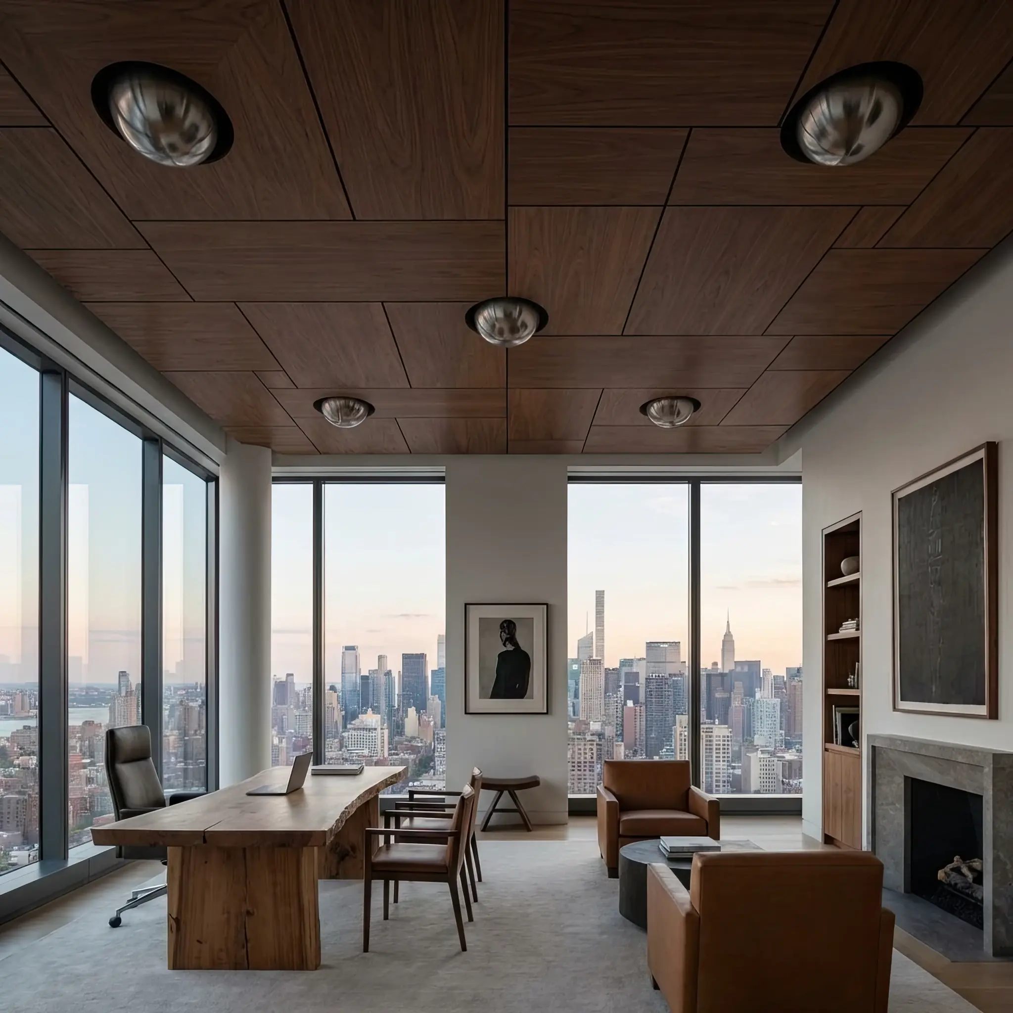 Архитектура и дизайн: Рой многофункциональных дронов окутывает пространство вестибюль невидимым защитным куполом идеальной атмосферы