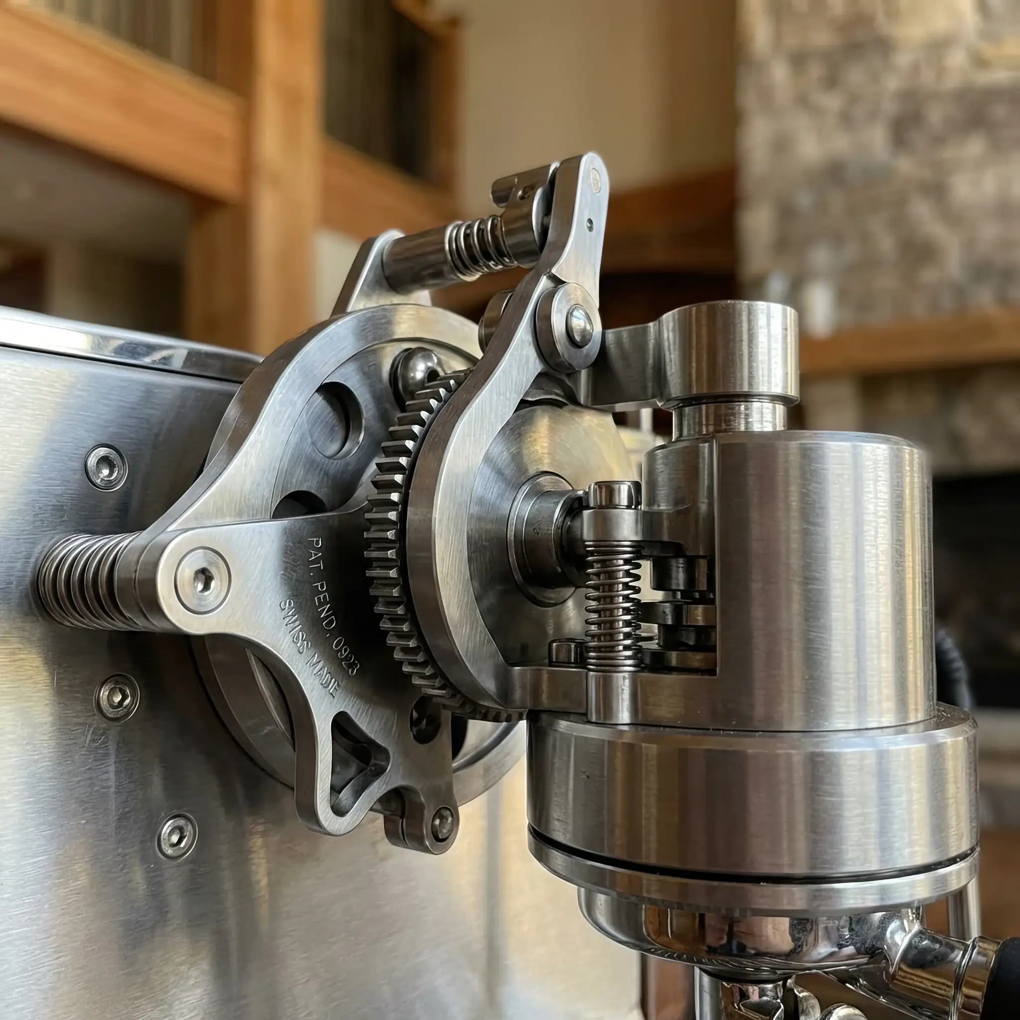 Interior detail: Scent-Core 2026 microfluidic cartridge for instant composition synthesis