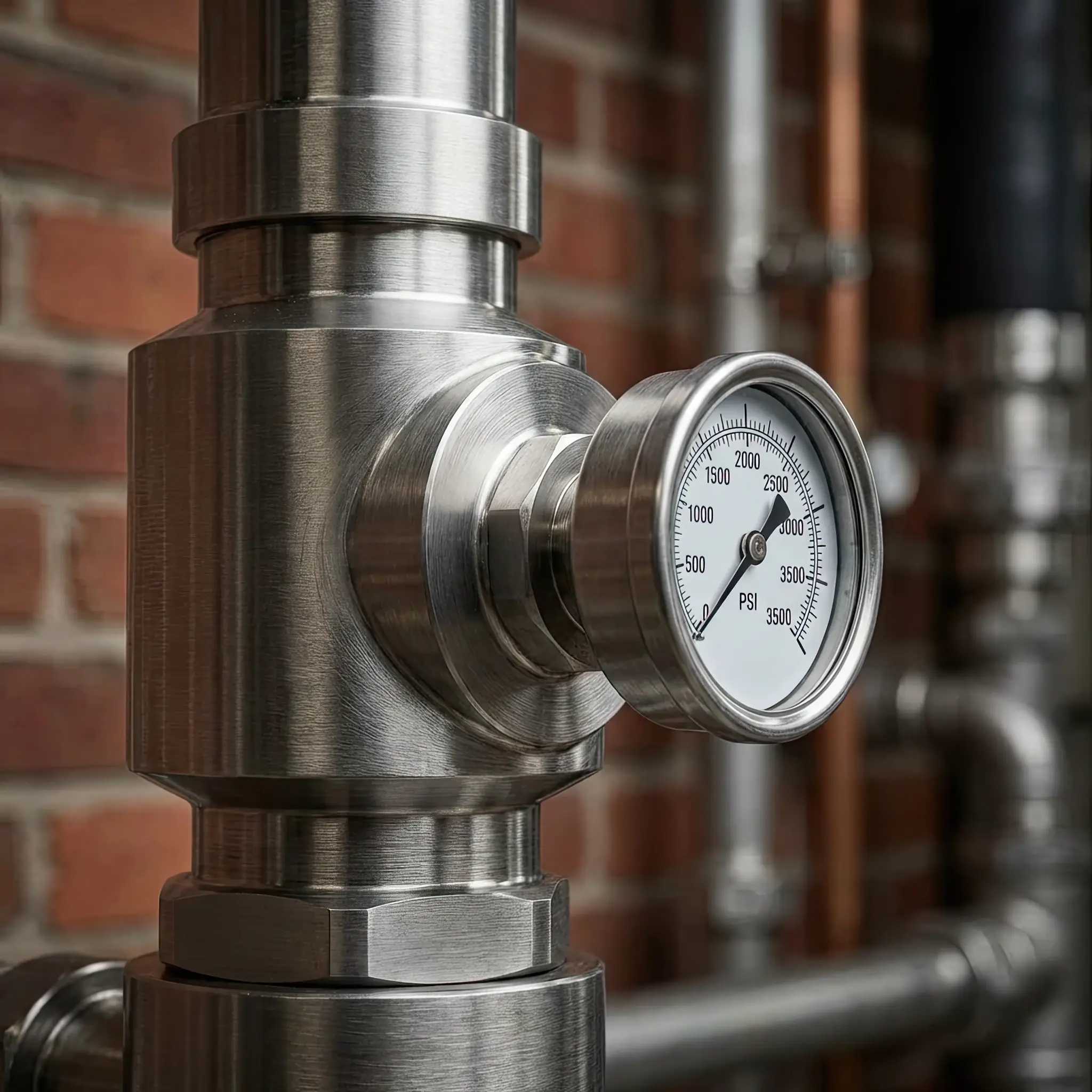 Interior detail: Sectional scheme of a classic two-tier reception desk with height indicators