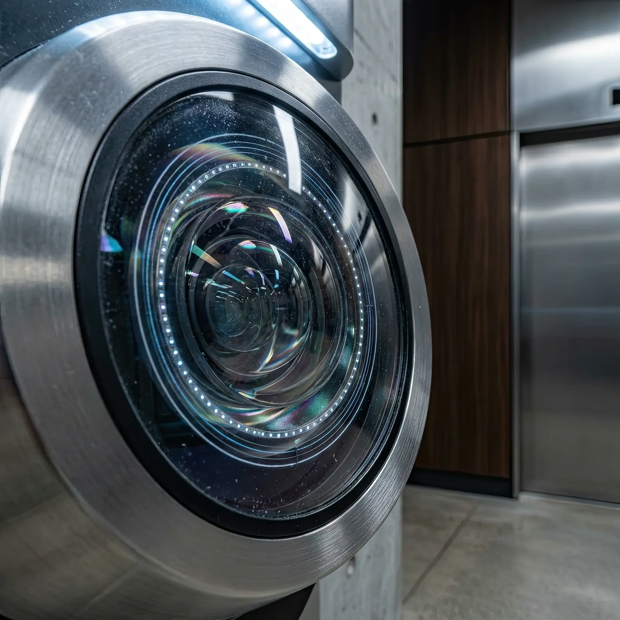 Interior detail: Secure booth for signing smart contracts in the lobby