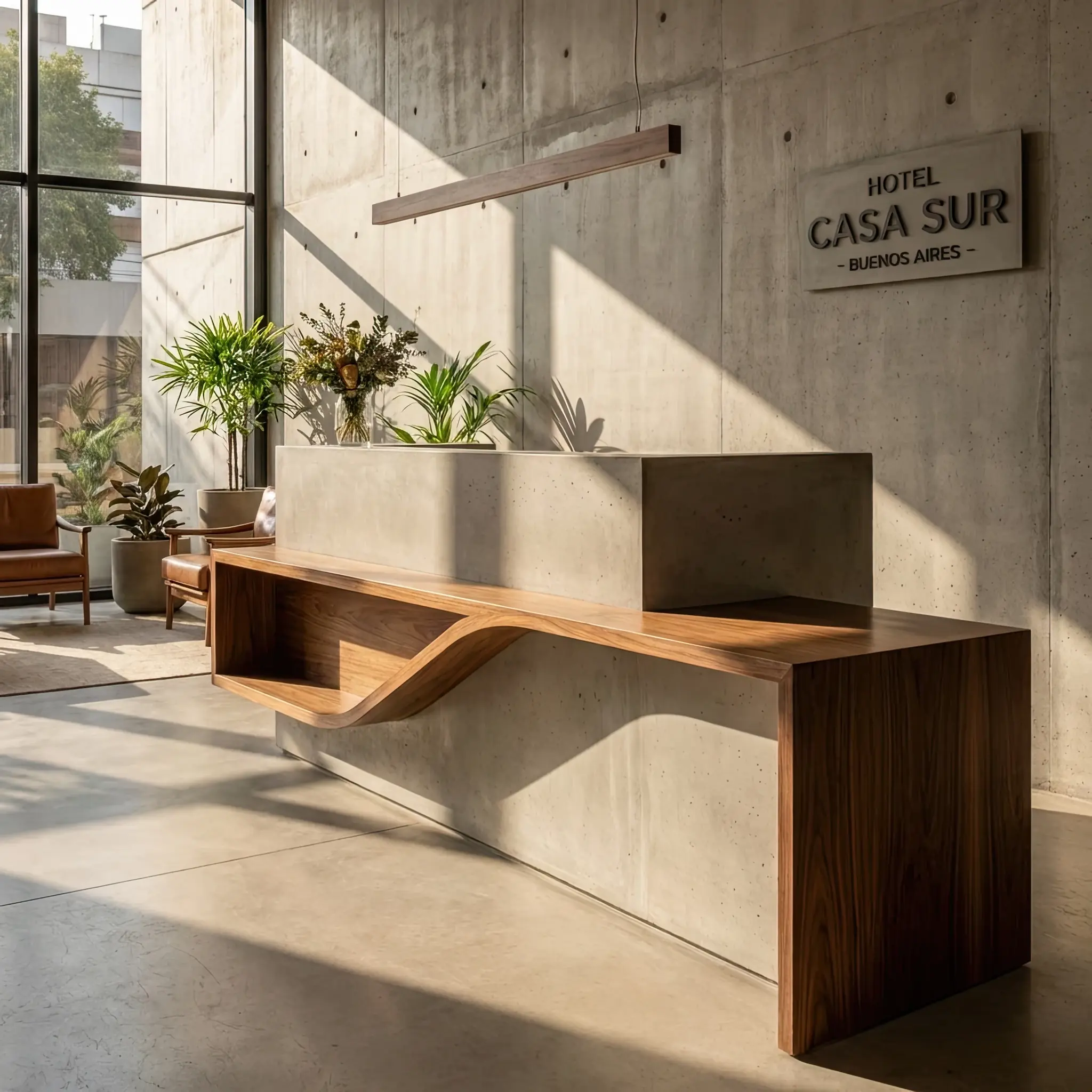 Interior detail: Hormigón: Concrete as Sculpture