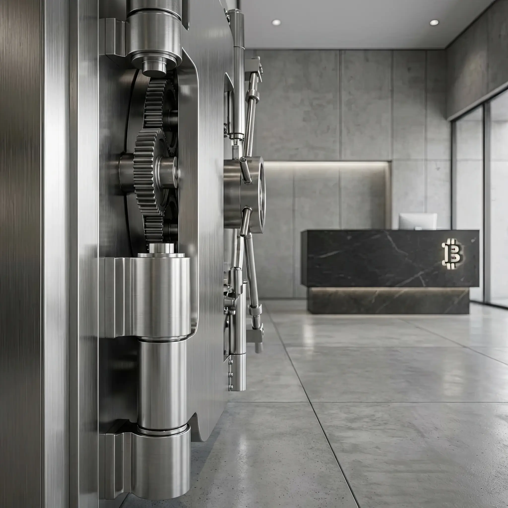 Interior detail: Portal to the Blockchain