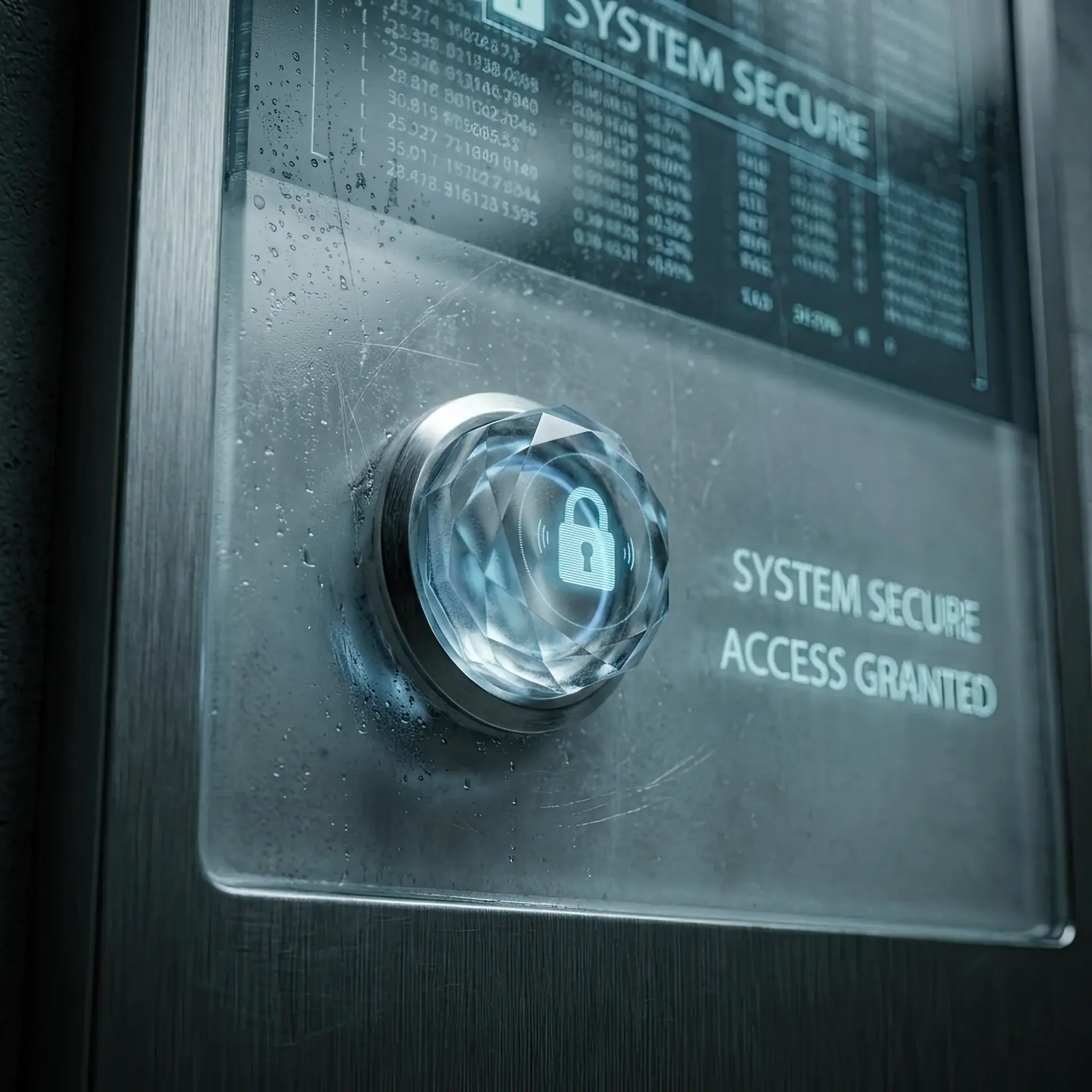 Interior detail: Diagram of a LiDAR sensor in a reception zone for unauthorized access detection