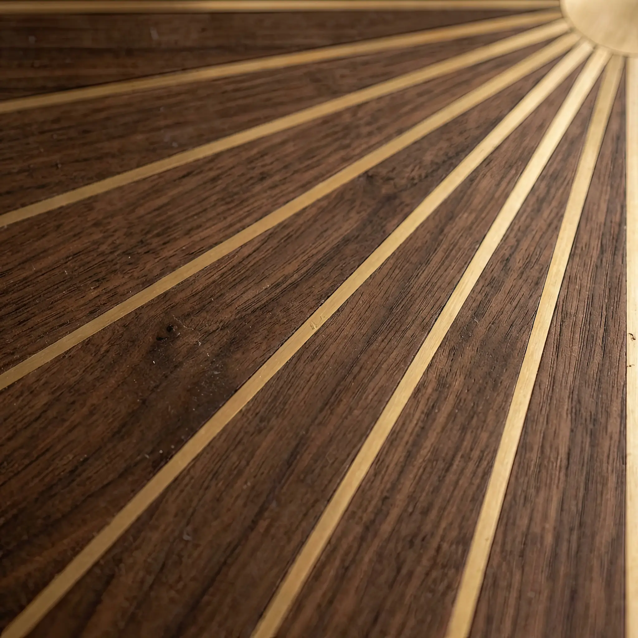 Interior detail: Minimalistic 10-meter linear desk made of polished concrete