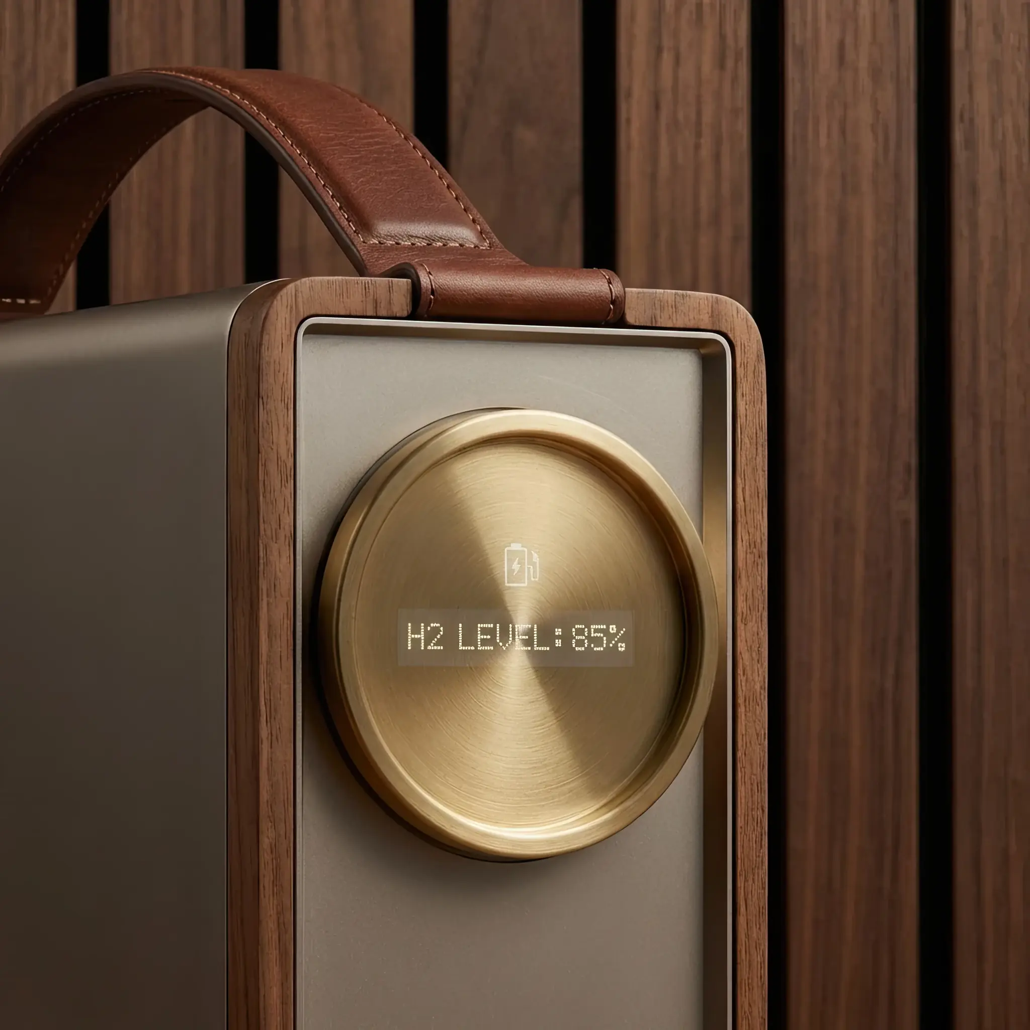 Interior detail: Close-up of a fuel cell membrane where the conversion of hydrogen to electricity occurs