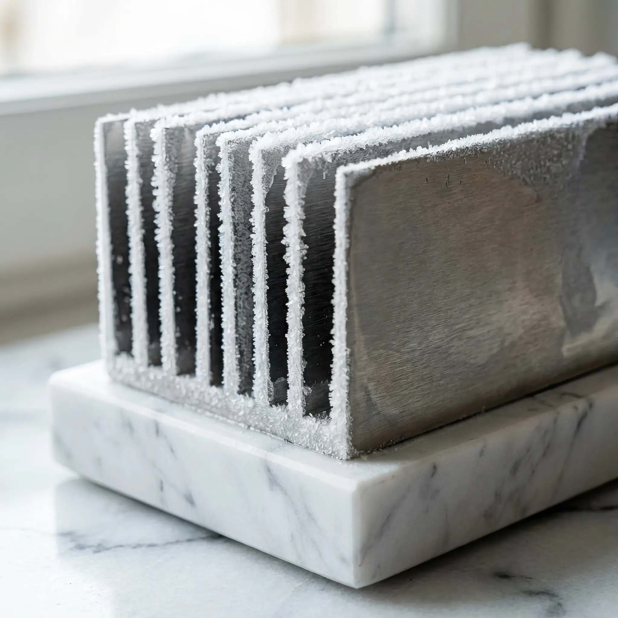 Interior detail: Macro photography of a cryo-cable with an integrated liquid nitrogen supply channel