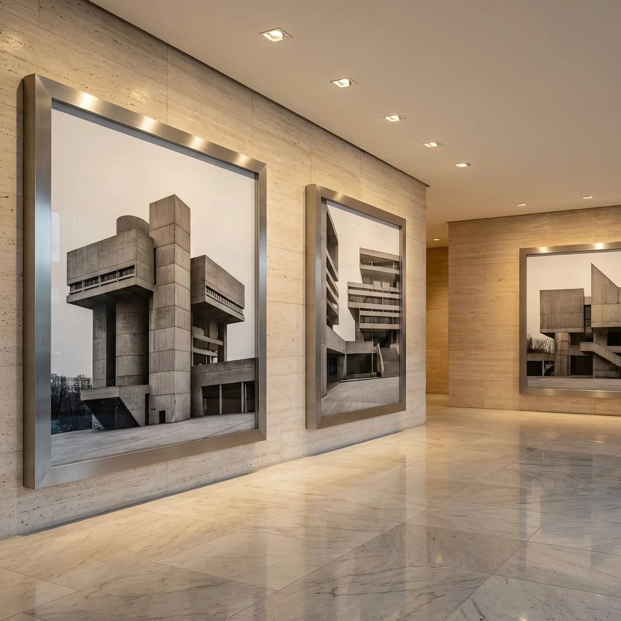 Архитектура и дизайн: Цифровая картина в вестибюль выглядит как живое полотно без бликов и царапин благодаря нано-покрытию с восстанавливающими капсулами