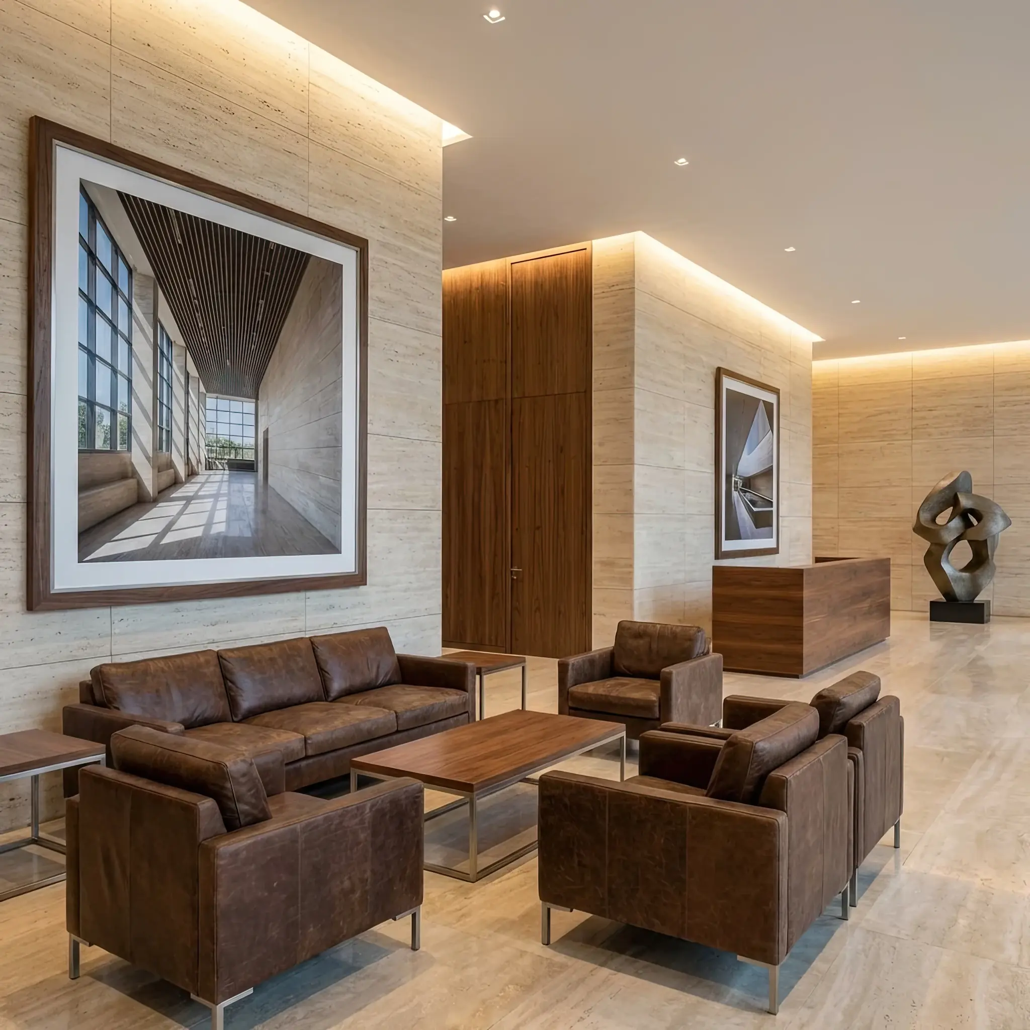 Архитектура и дизайн: Рама классической картины в вестибюль выглядит идеально матовой и глубокой без единого блика и царапины благодаря нано-покрытию