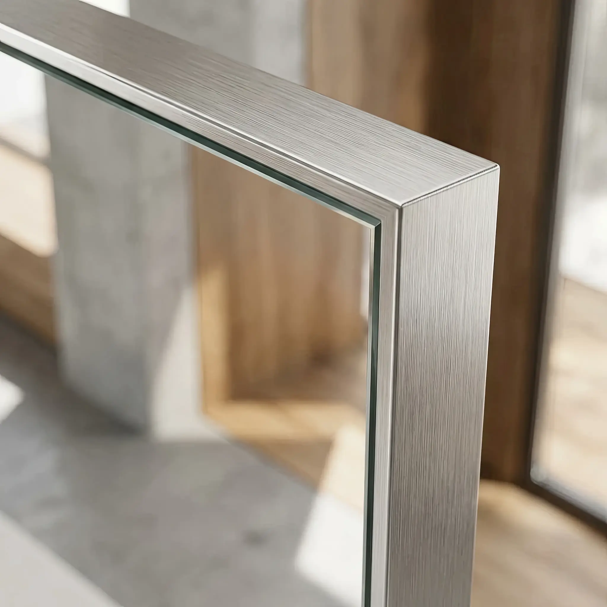 Interior detail: Comparison of a regular mirror and a Mirror with Reflect-Guard 2026 coating in an interior