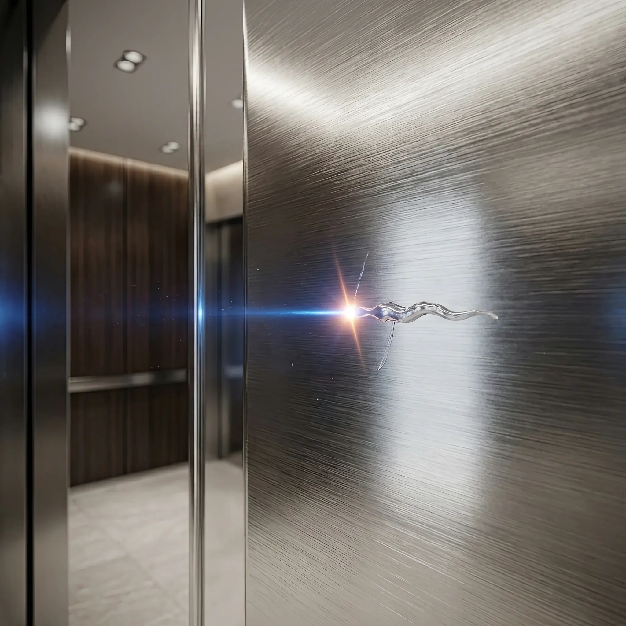 Interior detail: 'Lift-Care' micro-capsules in metal structure at 100x magnification