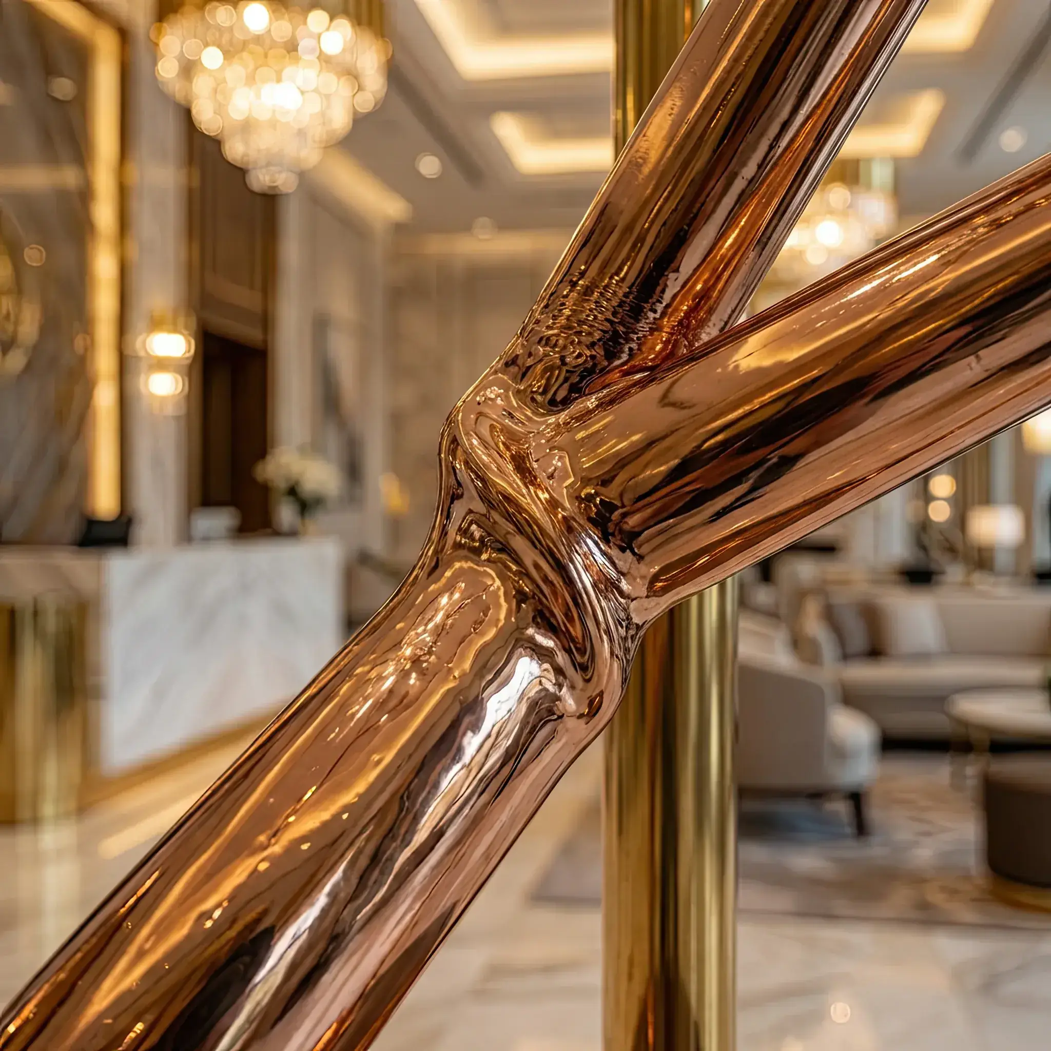 Interior detail: 2026 macro shot of a kinetic sculpture friction node with Kinetic-RE protective coating