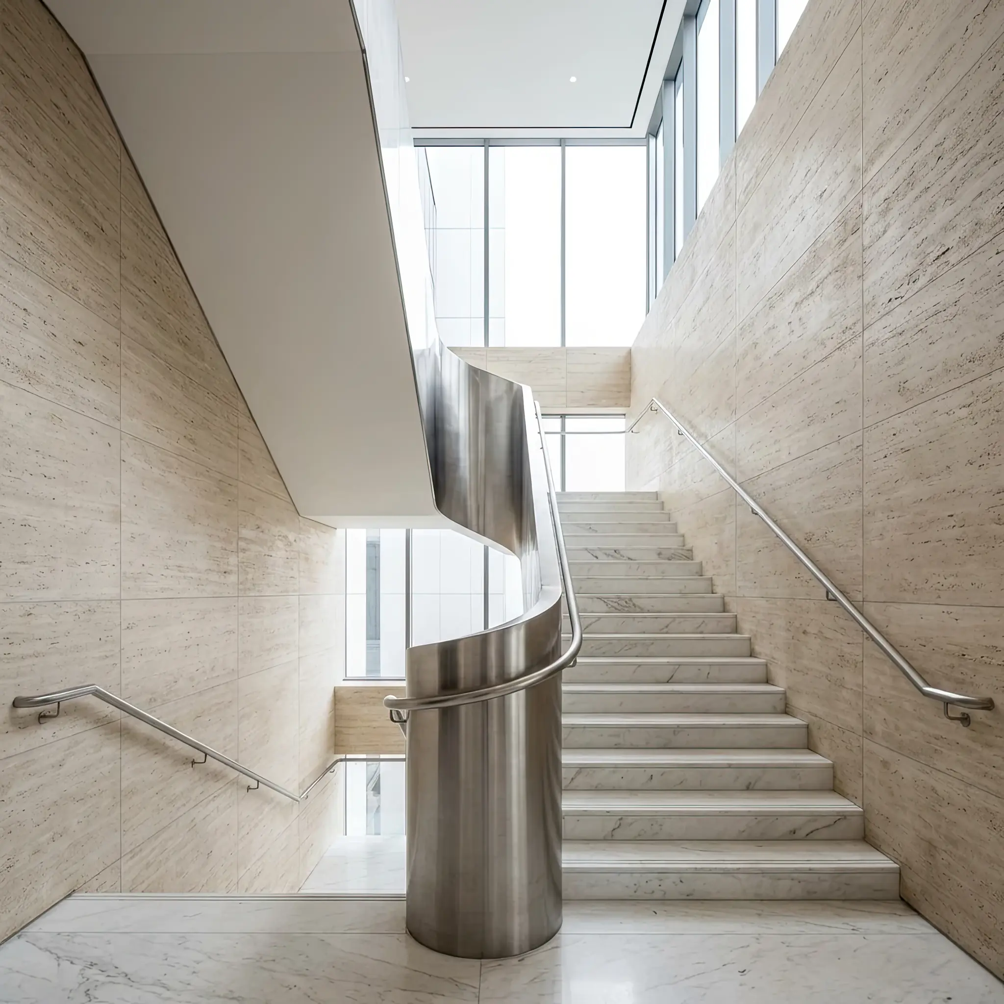 Архитектура и дизайн: Прозрачная художественная перегородка в вестибюль под защитой нано-покрытия, сохраняющего идеальную чистоту и блеск