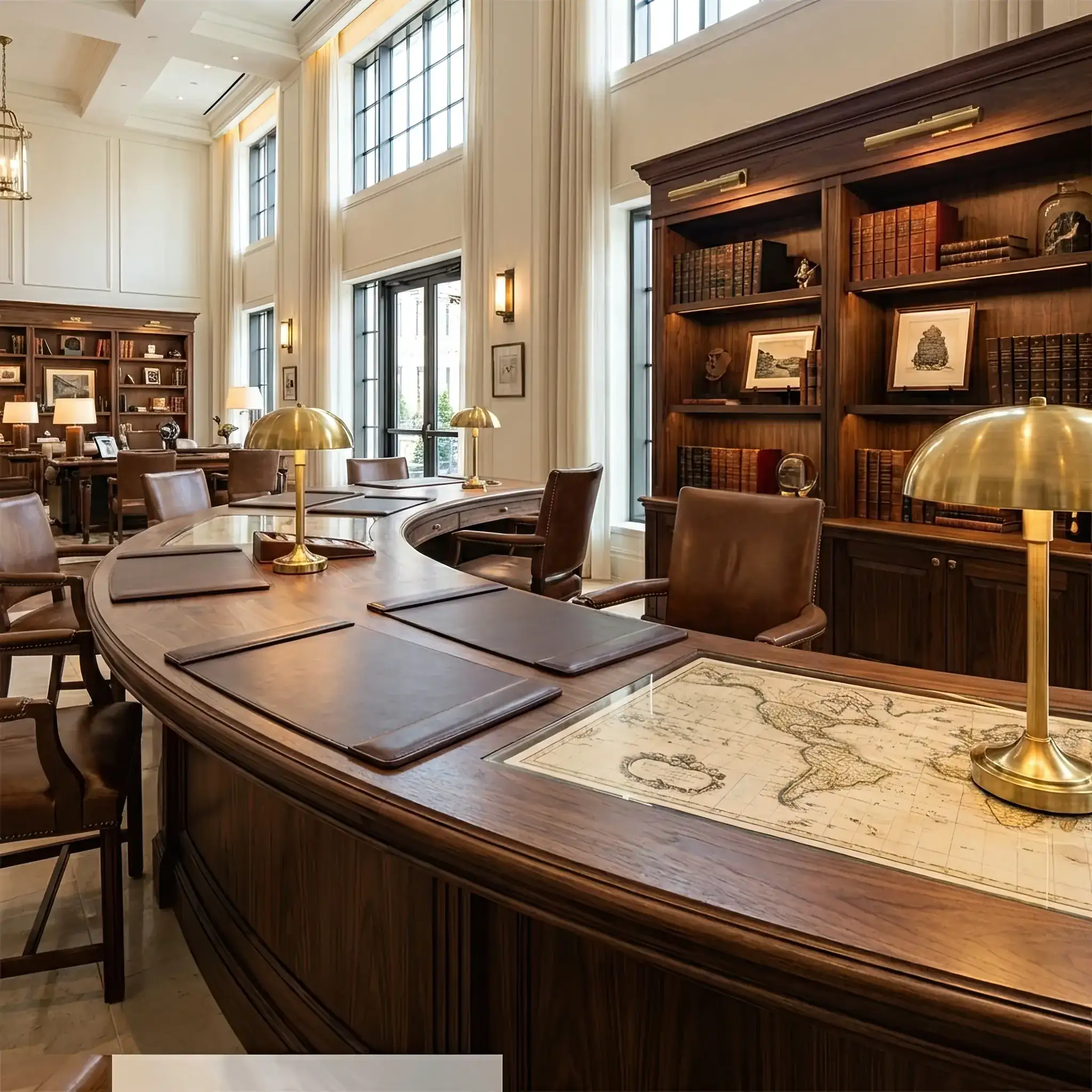 Архитектура и дизайн: Гость изучает схему здания на интерактивном столе: нано-покрытие защищает панель от царапин и следов пальцев