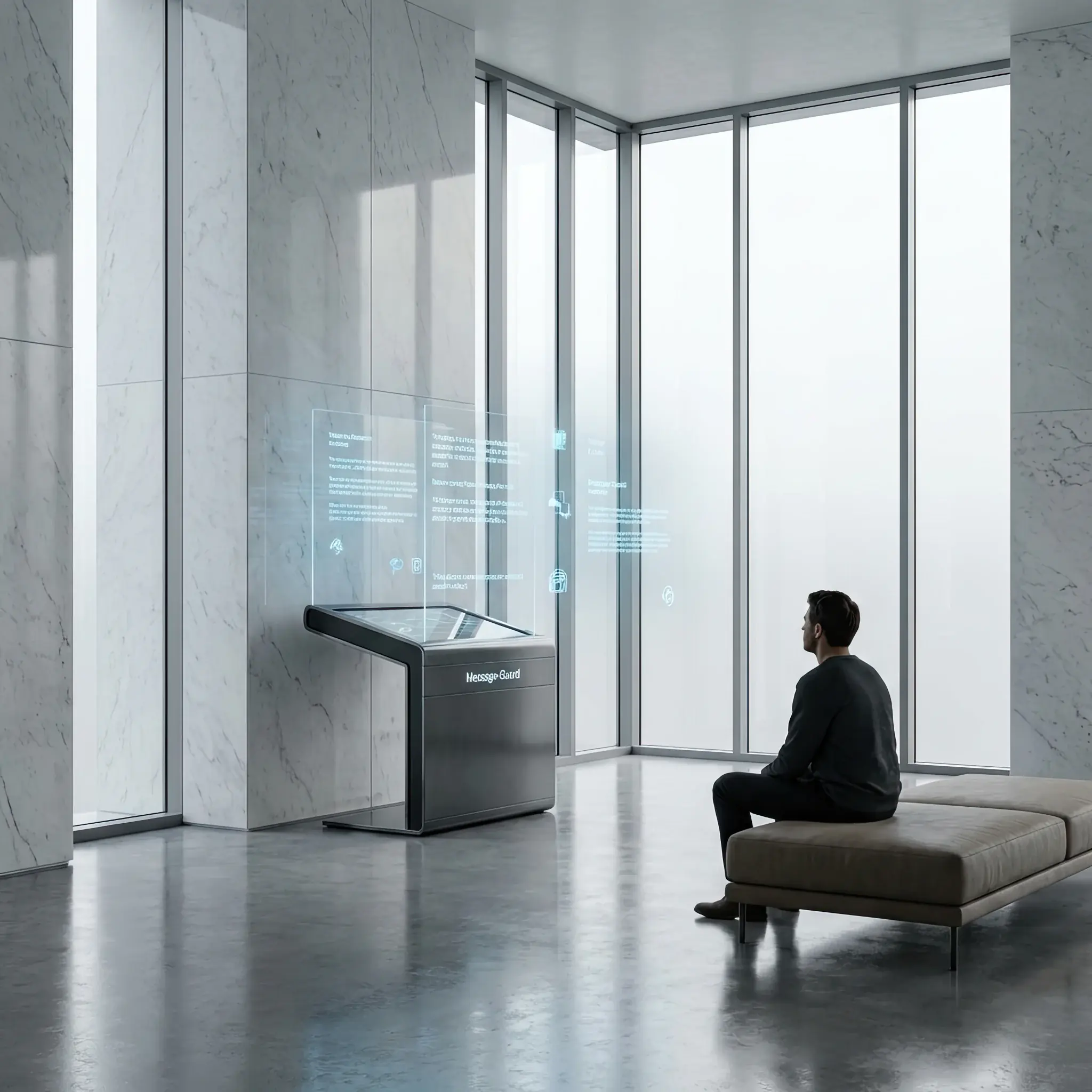 Архитектура и дизайн: Интеллектуальный терминал видеосвязи в вестибюль: покрытие корпуса сохраняет безупречный глянец за счет микрокапсульной регенерации