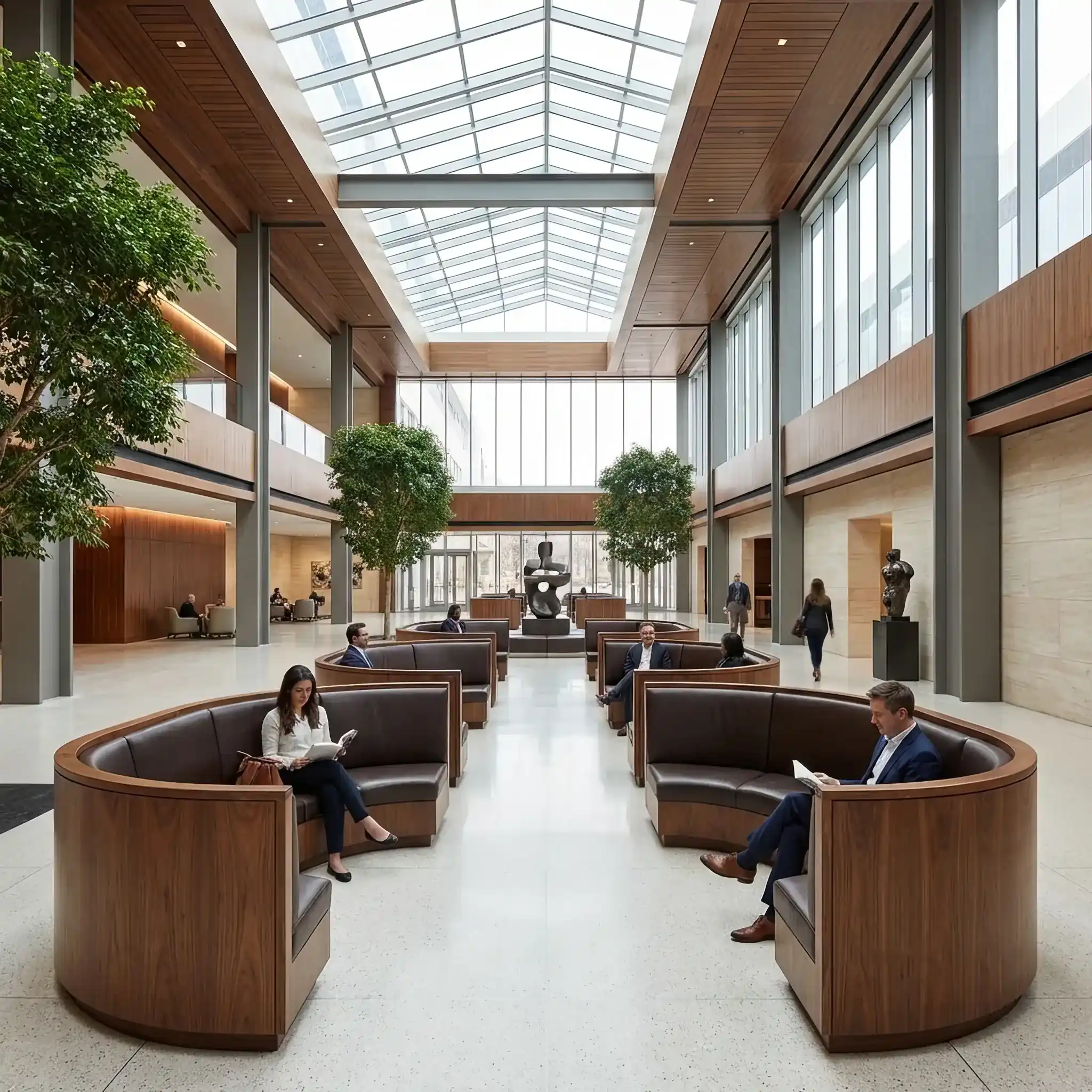 Архитектура и дизайн: Гости отдыхают в индивидуальных капсулах в вестибюль: нано-покрытие защищает корпуса от царапин и потертостей