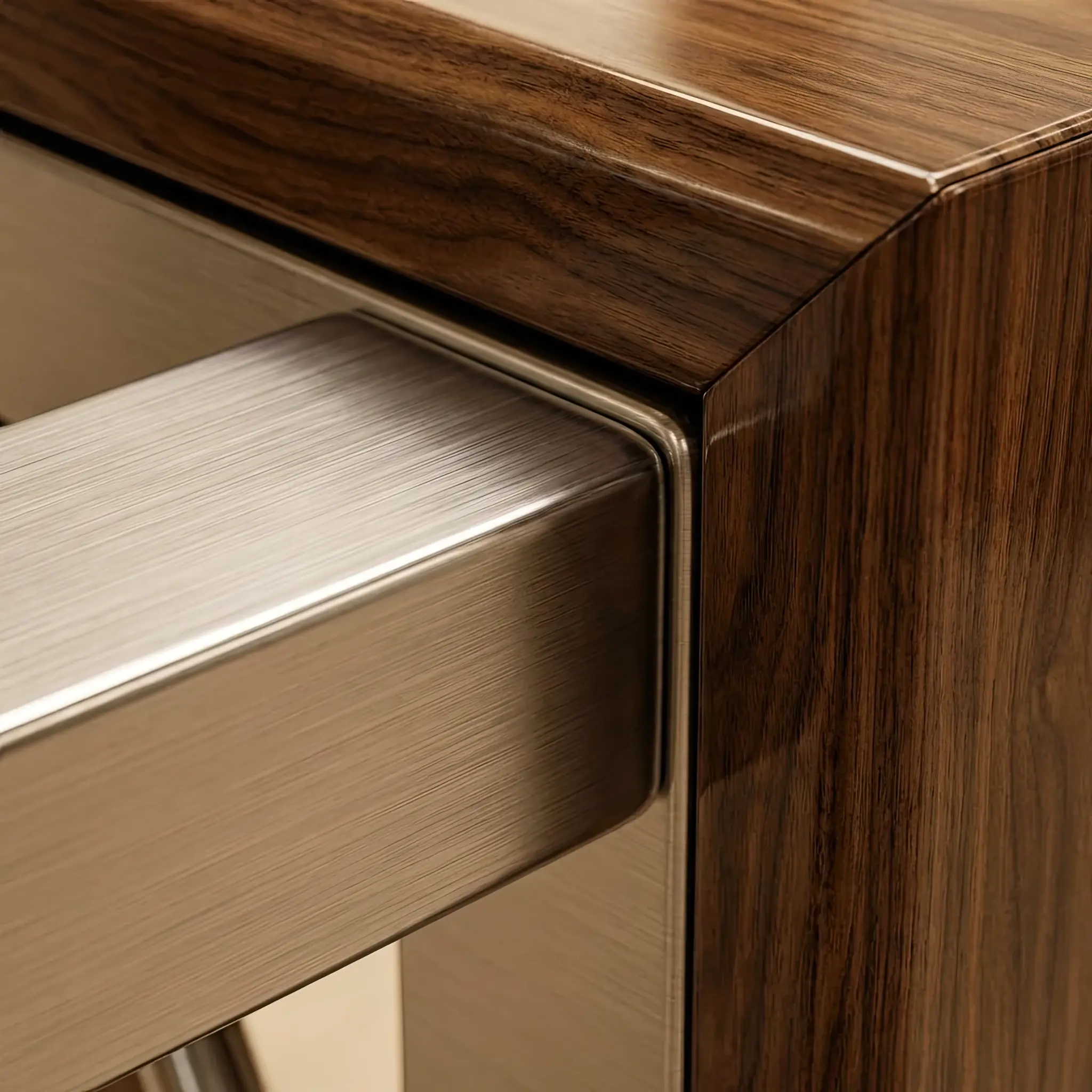 Interior detail: Turnstile-RE 2026 coating layer on stainless steel under magnification