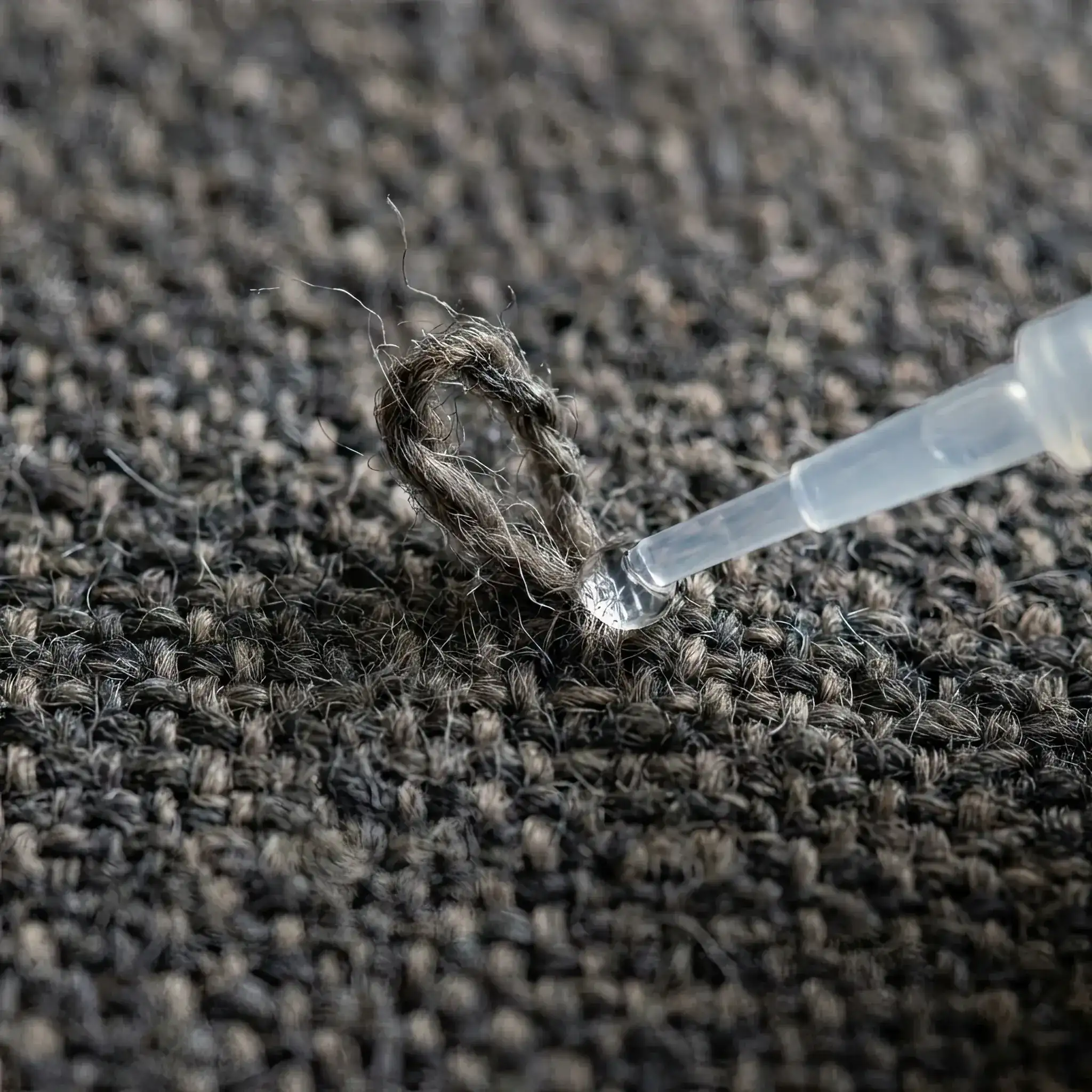 Interior detail: Smart-Thread 2026 'smart' fiber structure under scanning microscope