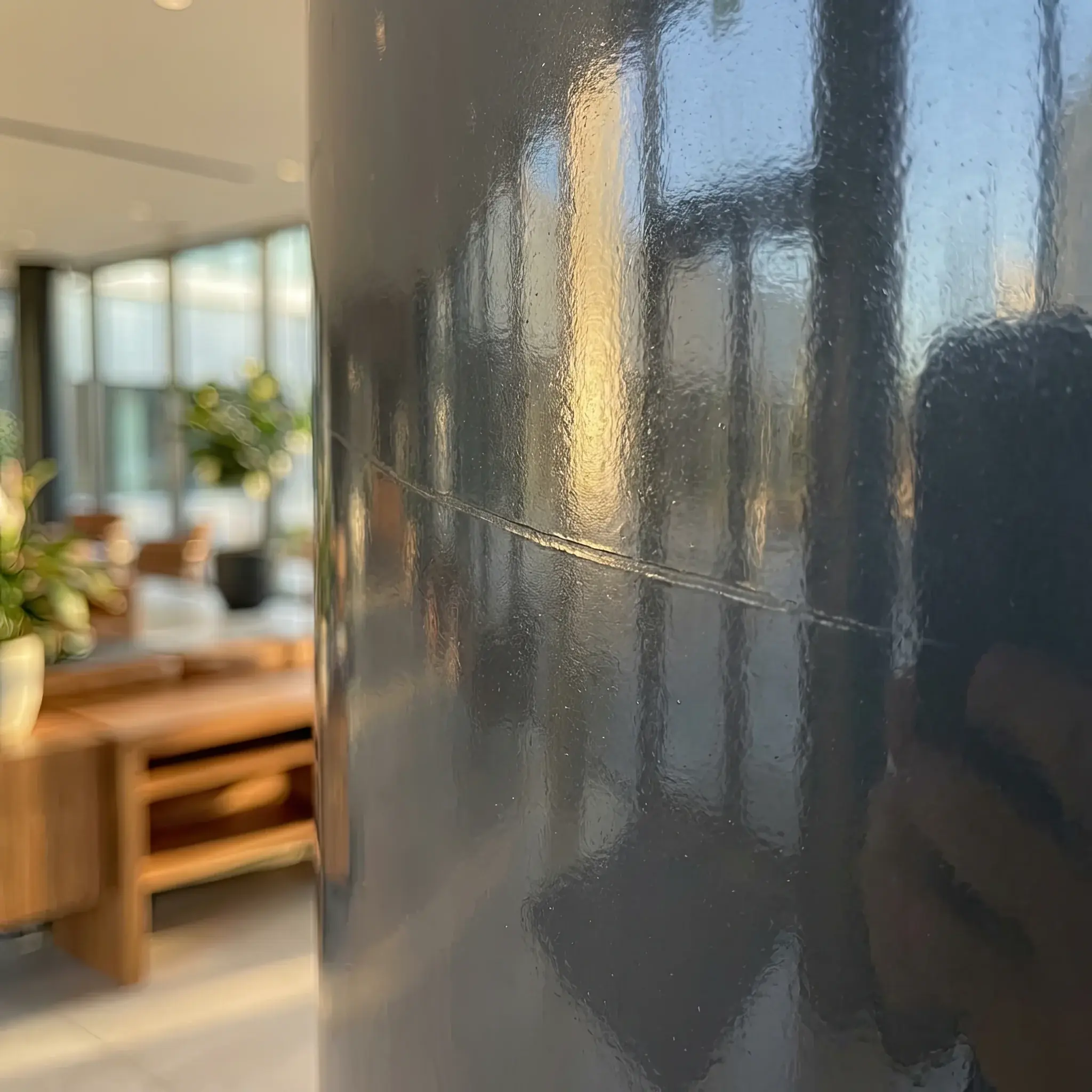 Interior detail: Micrograph of Ever-Fresh 2026 capsules within the paint layer structure