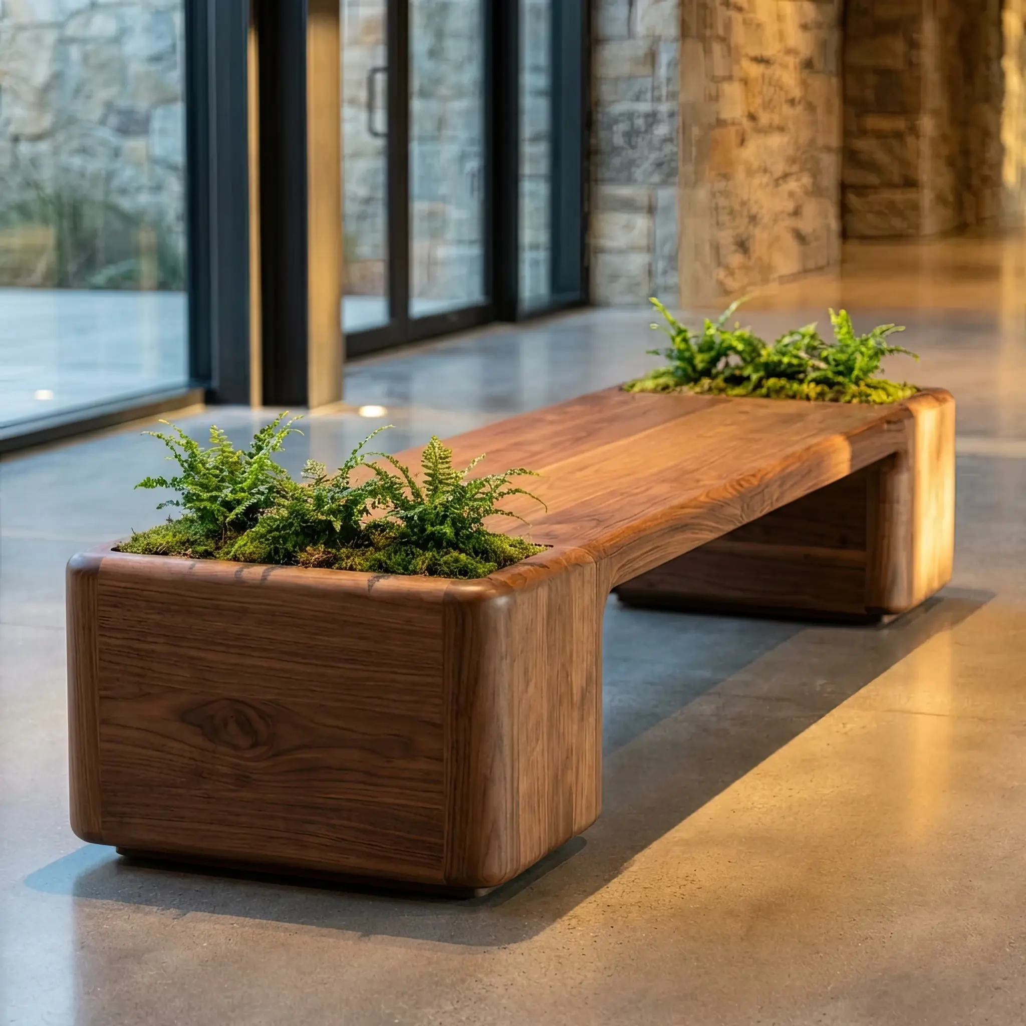 Interior detail: Structured shelf with labeled compartments for Montessori activities