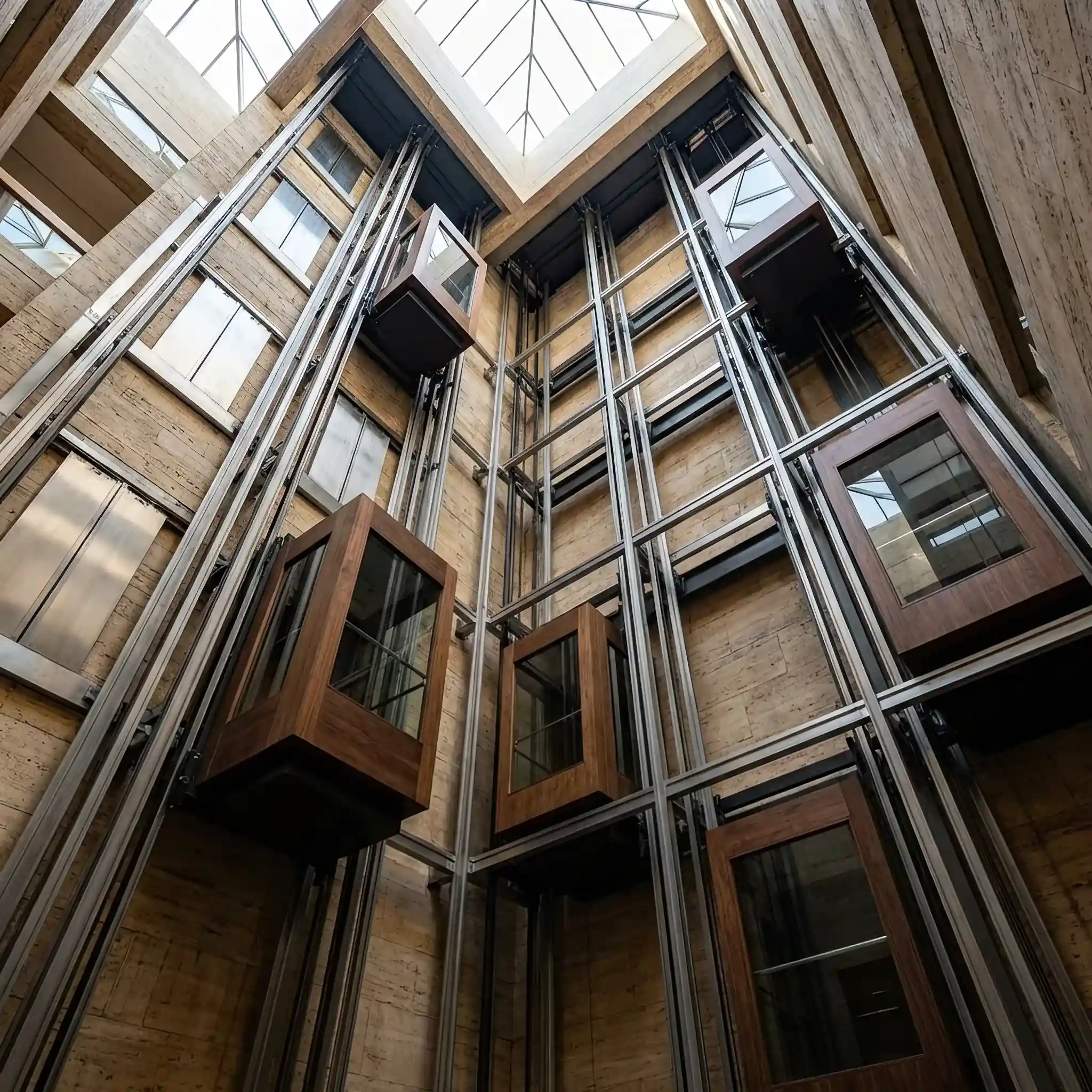 Архитектура и дизайн: Одна и та же кабина лифта в вестибюль плавно меняет вертикальное движение на горизонтальное, доставляя гостя в дальнее крыло здания