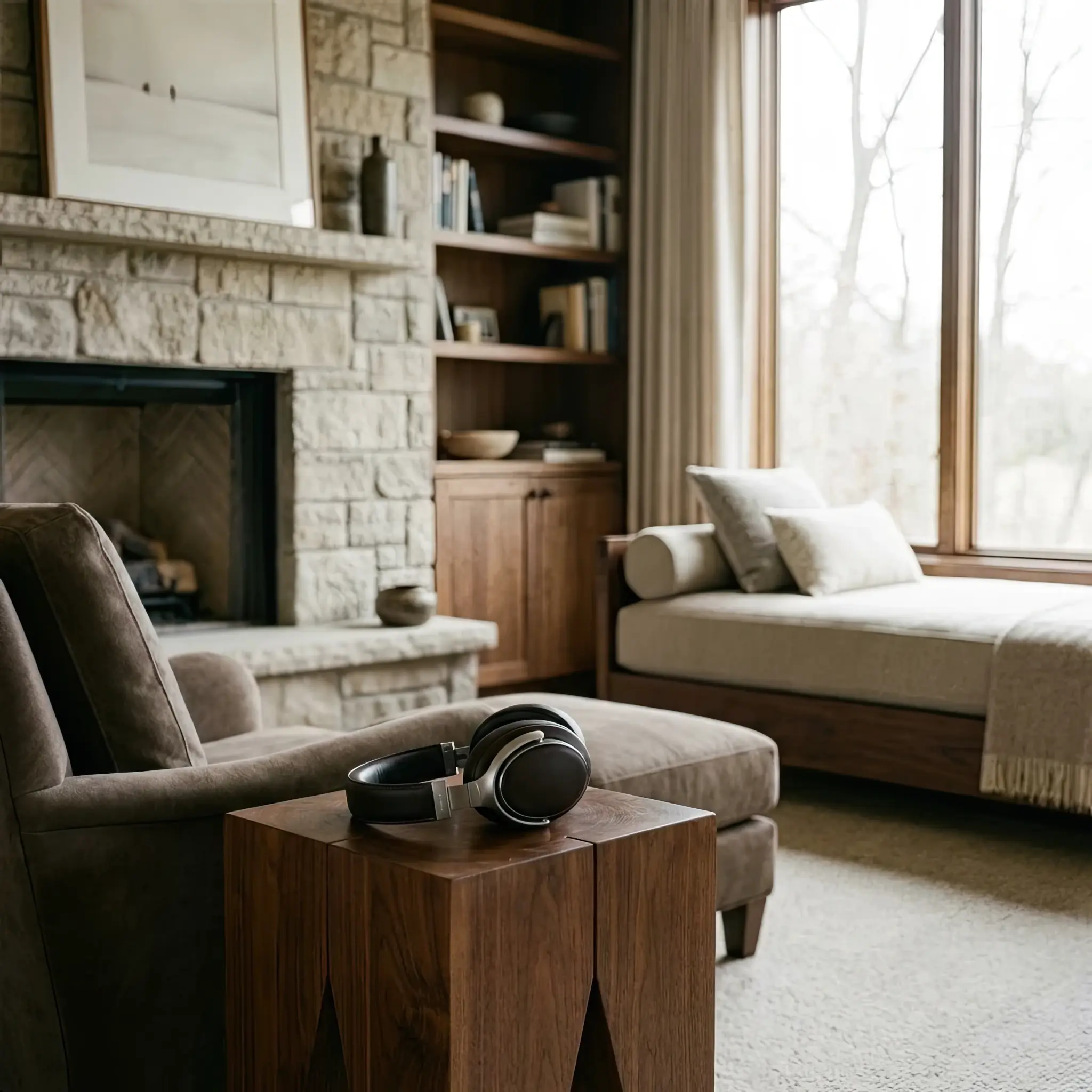 Архитектура и дизайн: Гость вестибюль заказывает напиток или меняет освещение вокруг себя, просто концентрируясь на желаемом действии, благодаря незаметным сенсорам в кресле