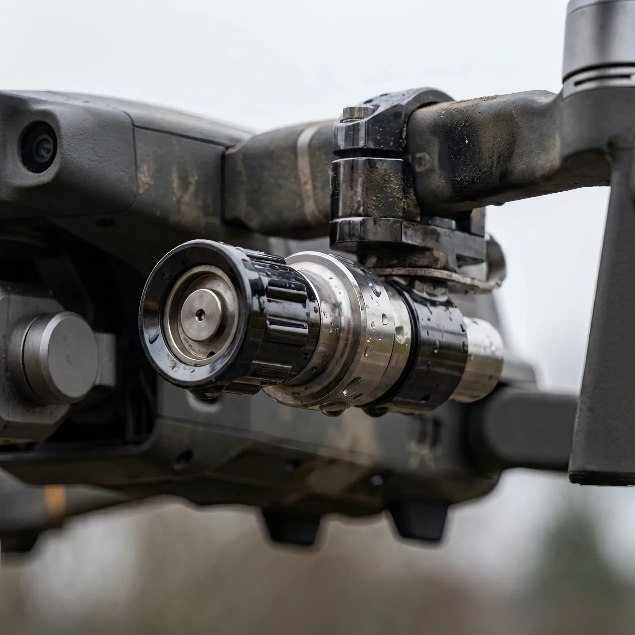 Interior detail: Mist-Jet 2026 ultra-precise nozzle capable of creating a mist cloud in 0.5 seconds