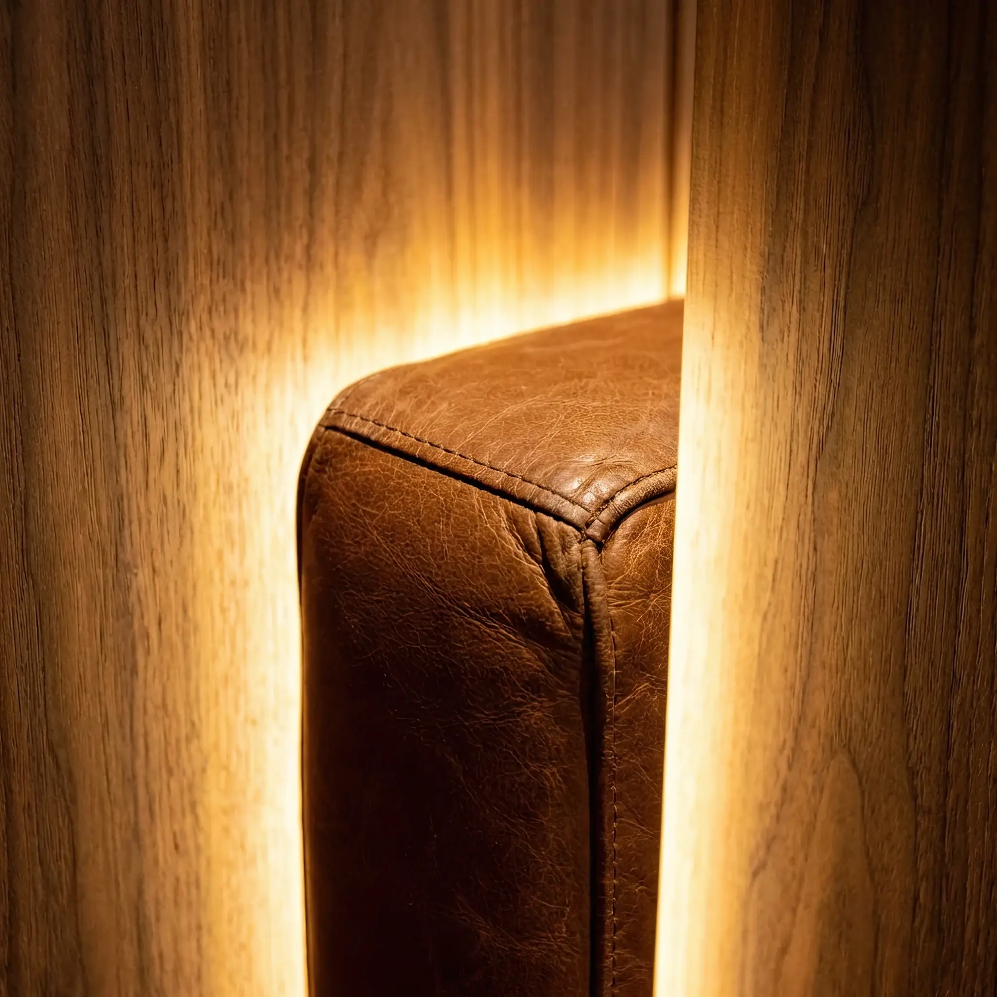 Interior detail: Safe-Guide 2026 projection module integrated into decorative ceiling elements