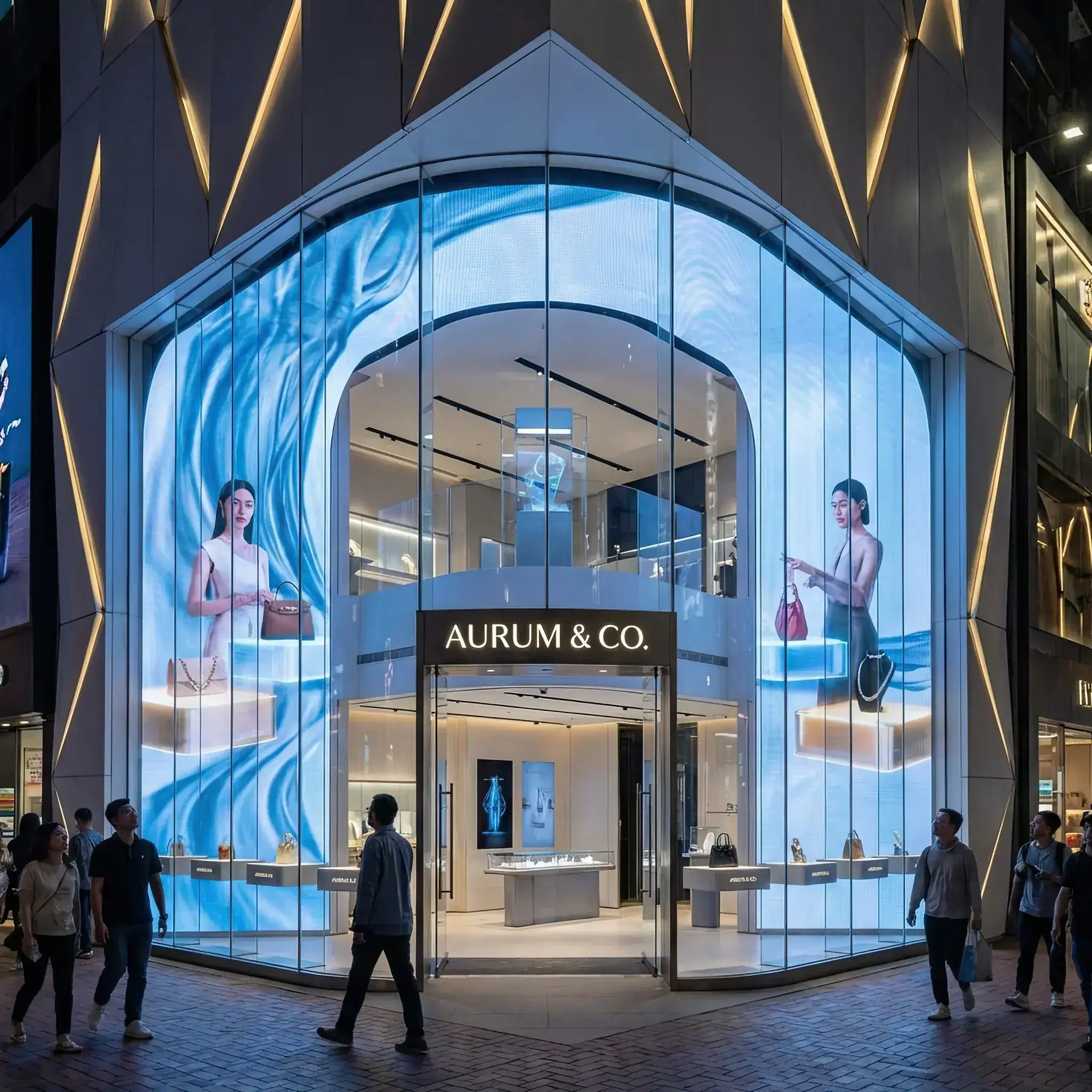 Архитектура и дизайн: Футуристический магазин где покупатели сканируют QR-коды товаров смартфонами, а оплата идет через приложение