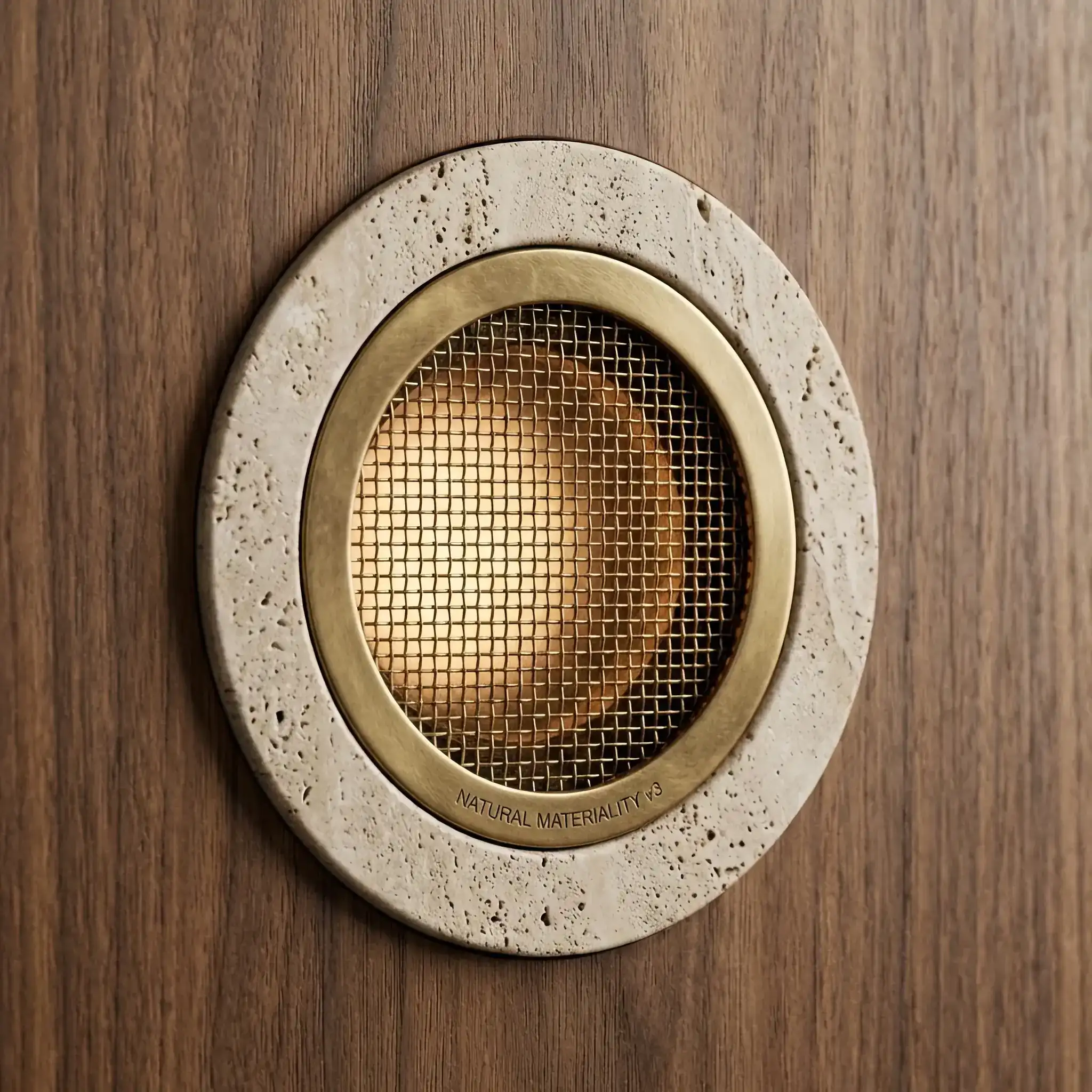 Interior detail: Hidden diffuser system within ventilation grilles