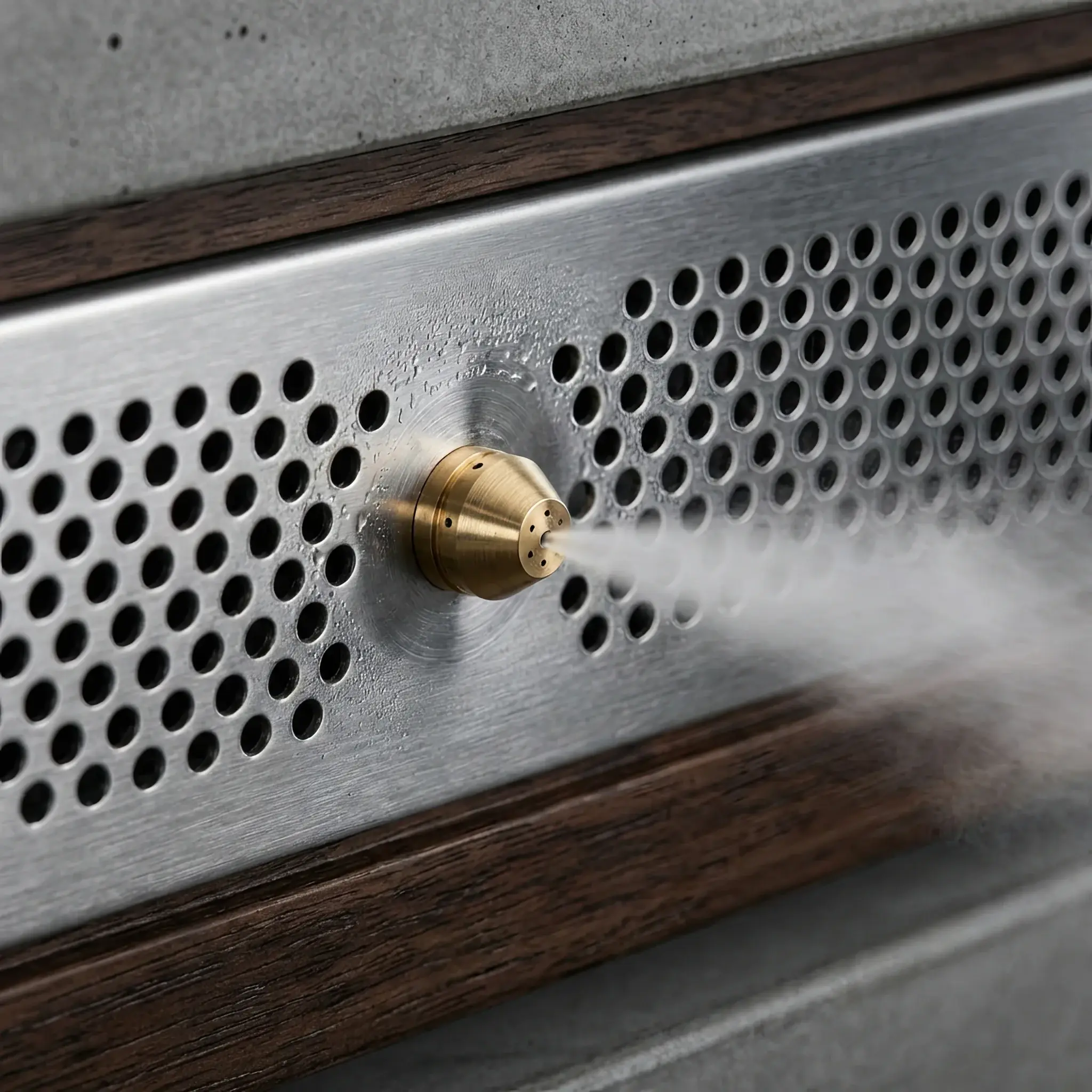 Interior detail: A hidden scent diffusion system integrated into a ventilation grille