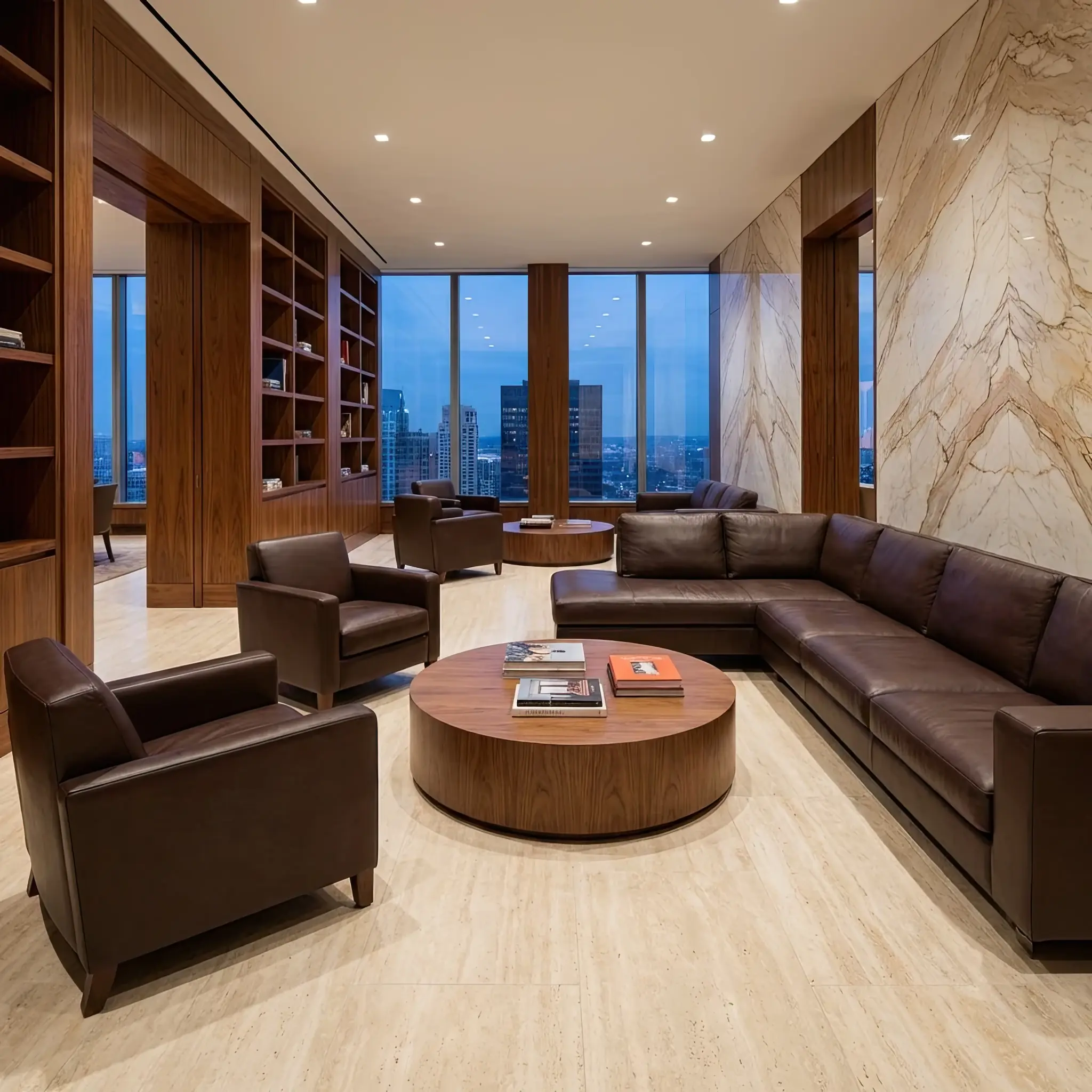 Архитектура и дизайн: Дизайнерское кресло в вестибюль, обитое мягкой био-кожей из мицелия грибов, которая выглядит и ощущается как натуральная