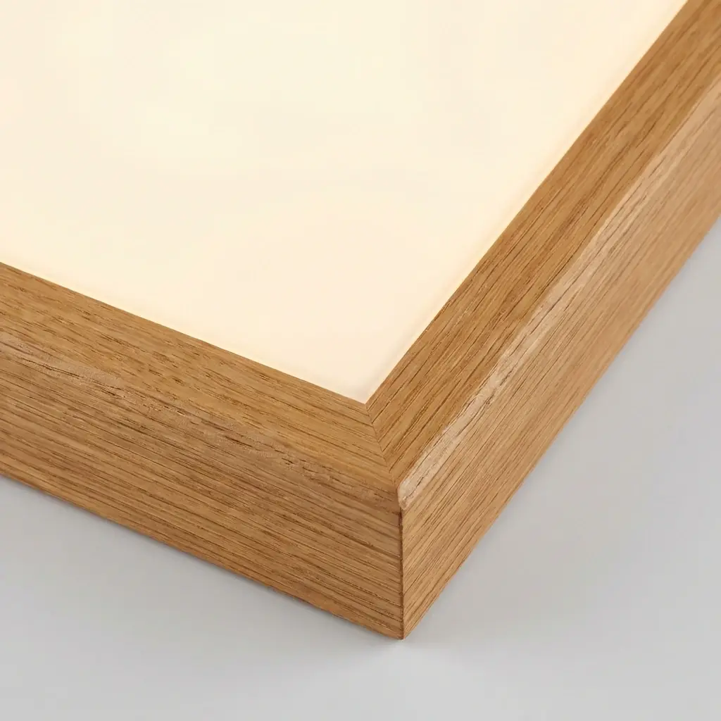 Interior detail: Demonstration of thin fiber optics in a reception desk's finish