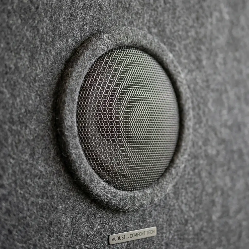 Interior detail: Schematic of the hidden nozzle system and acoustic resonators of the waterfall